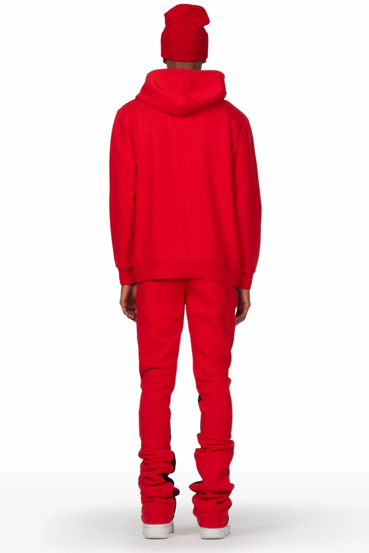 Scottie Red Hoodie Super Stacked Flare Track Set
