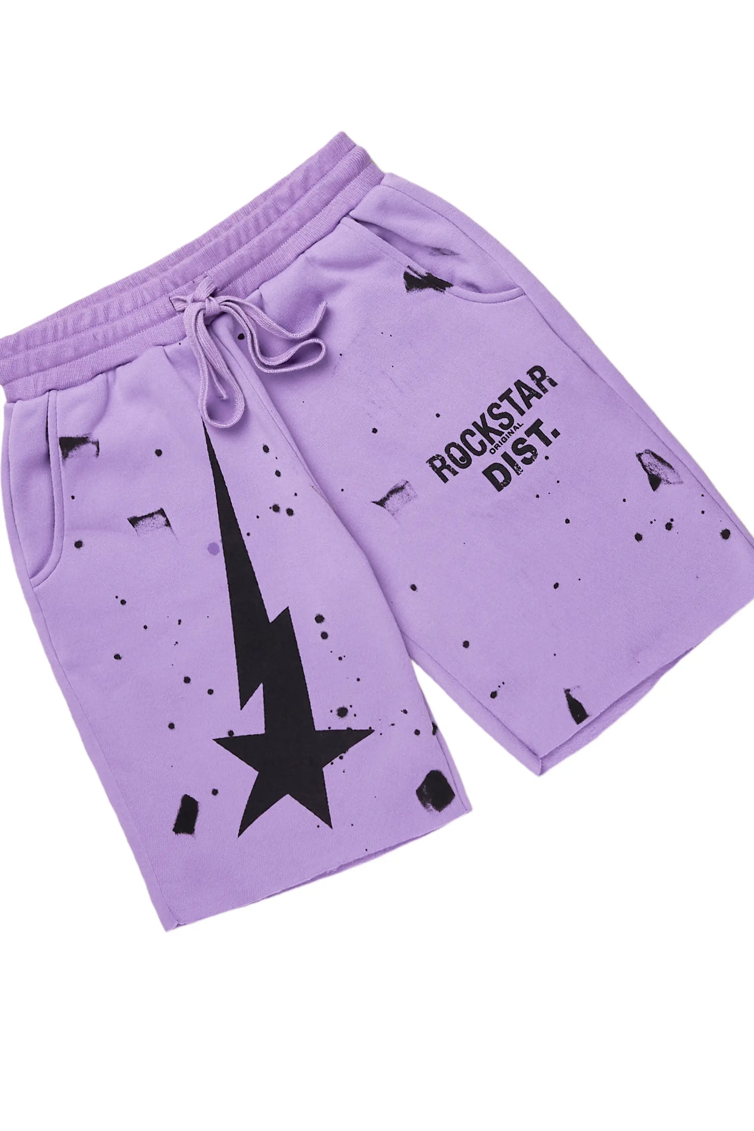Tiffeny Purple Zip Up Short Set