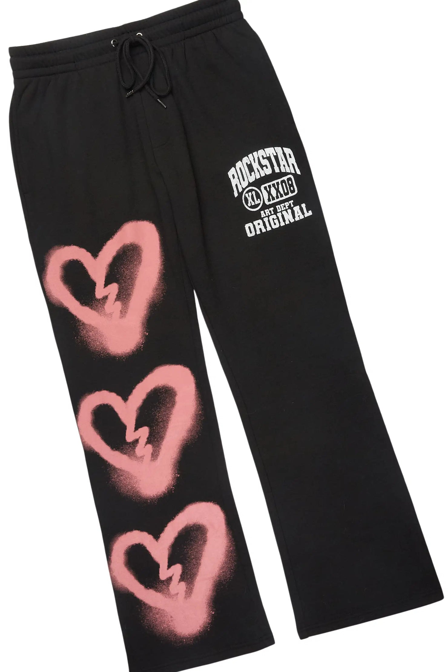 Loverdose Black Hoodie/Baggy Pant Track Set