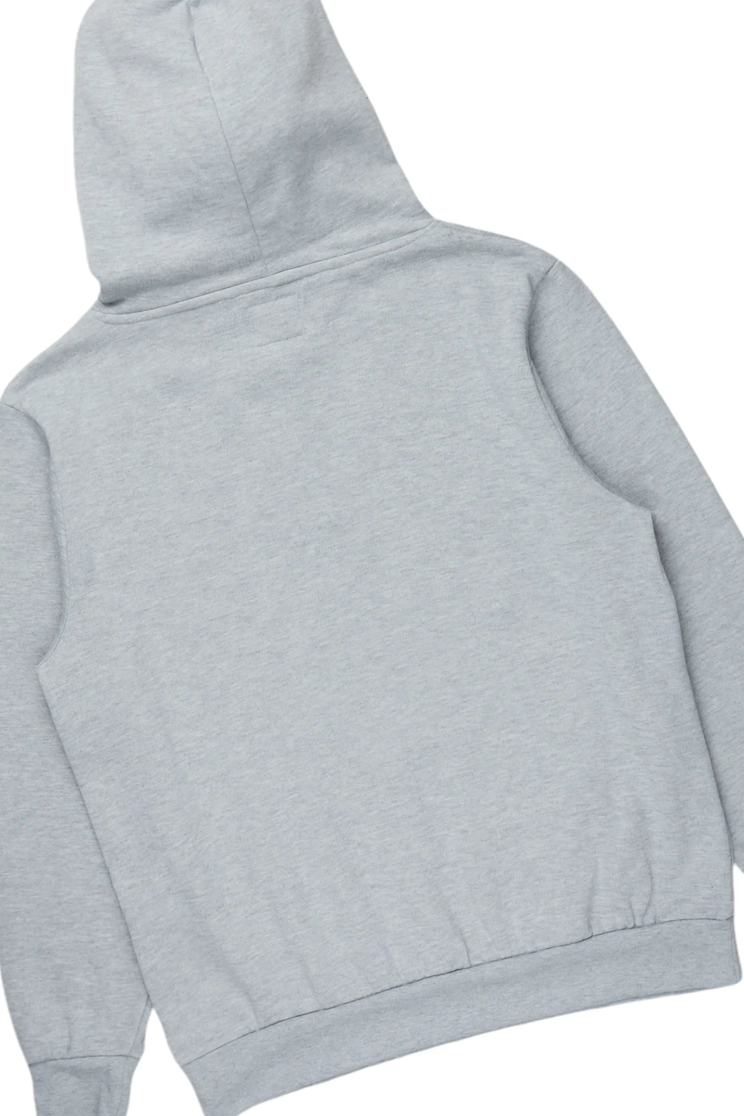 Basic Heather Grey Hoodie/Slim Fit Track Set