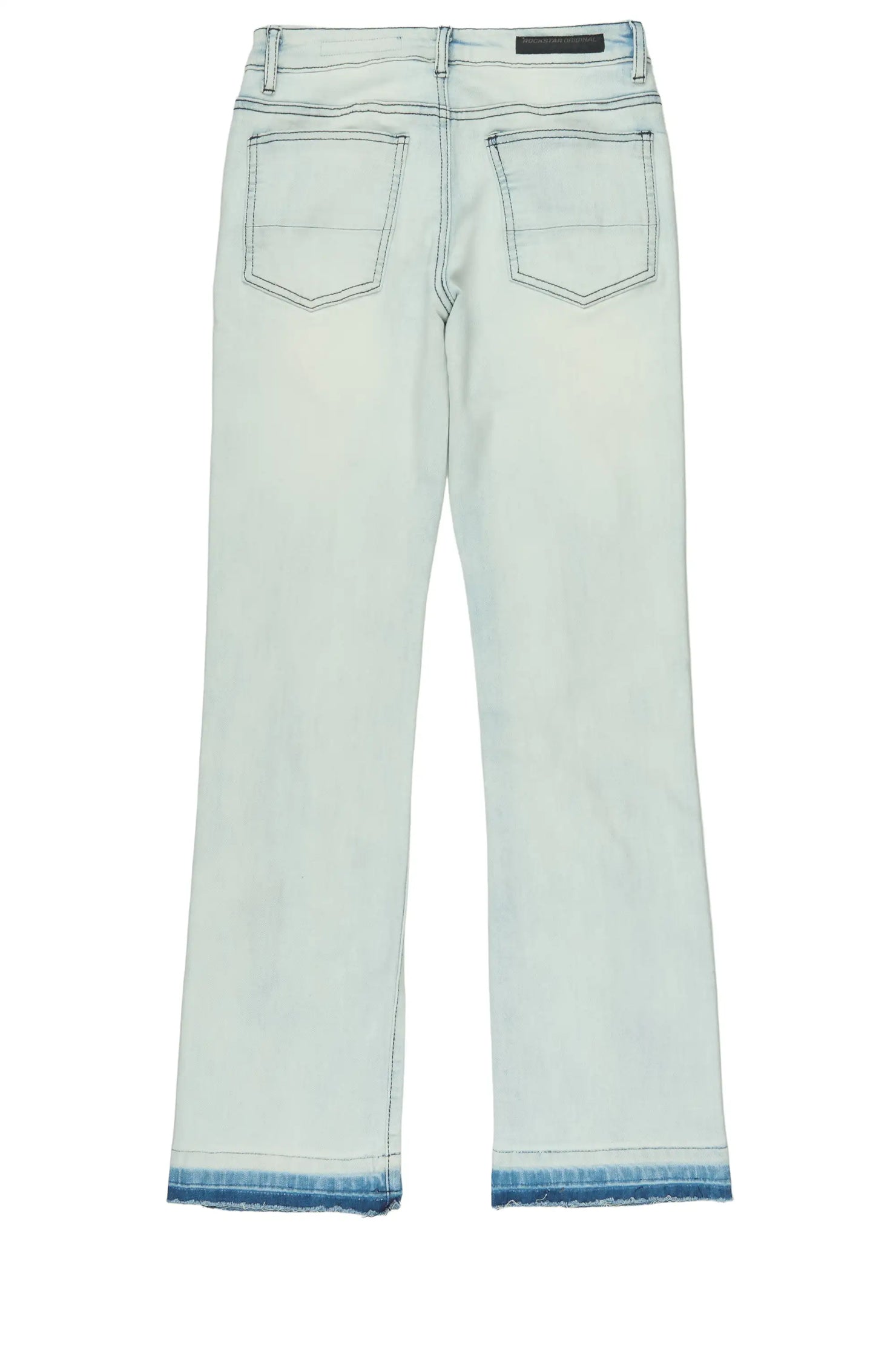 Boys Troy Blue/Multi Stacked Painter Jean