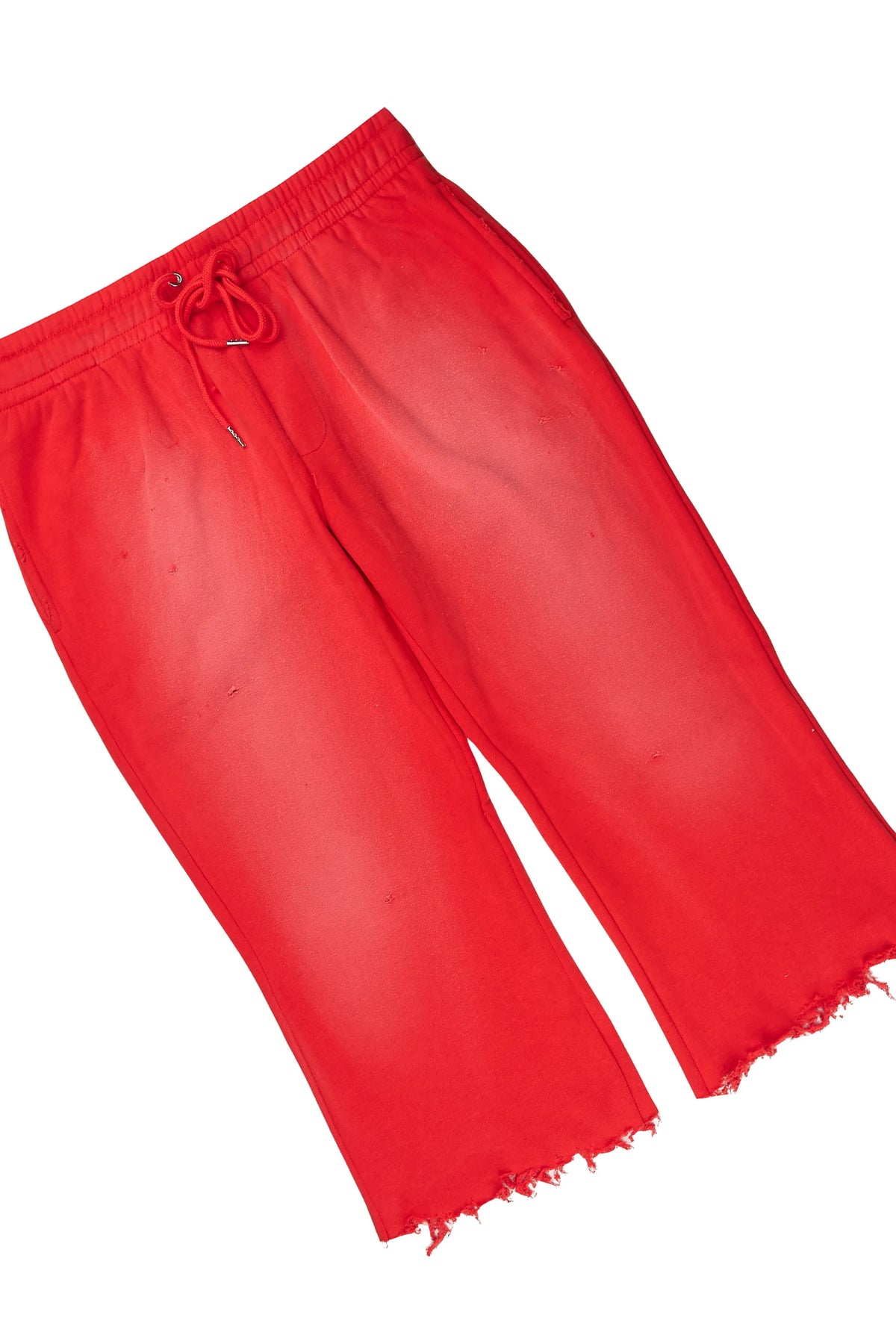 Warden 2.0 Red Cut Sleeve Hoodie/Extra Long Jort Set