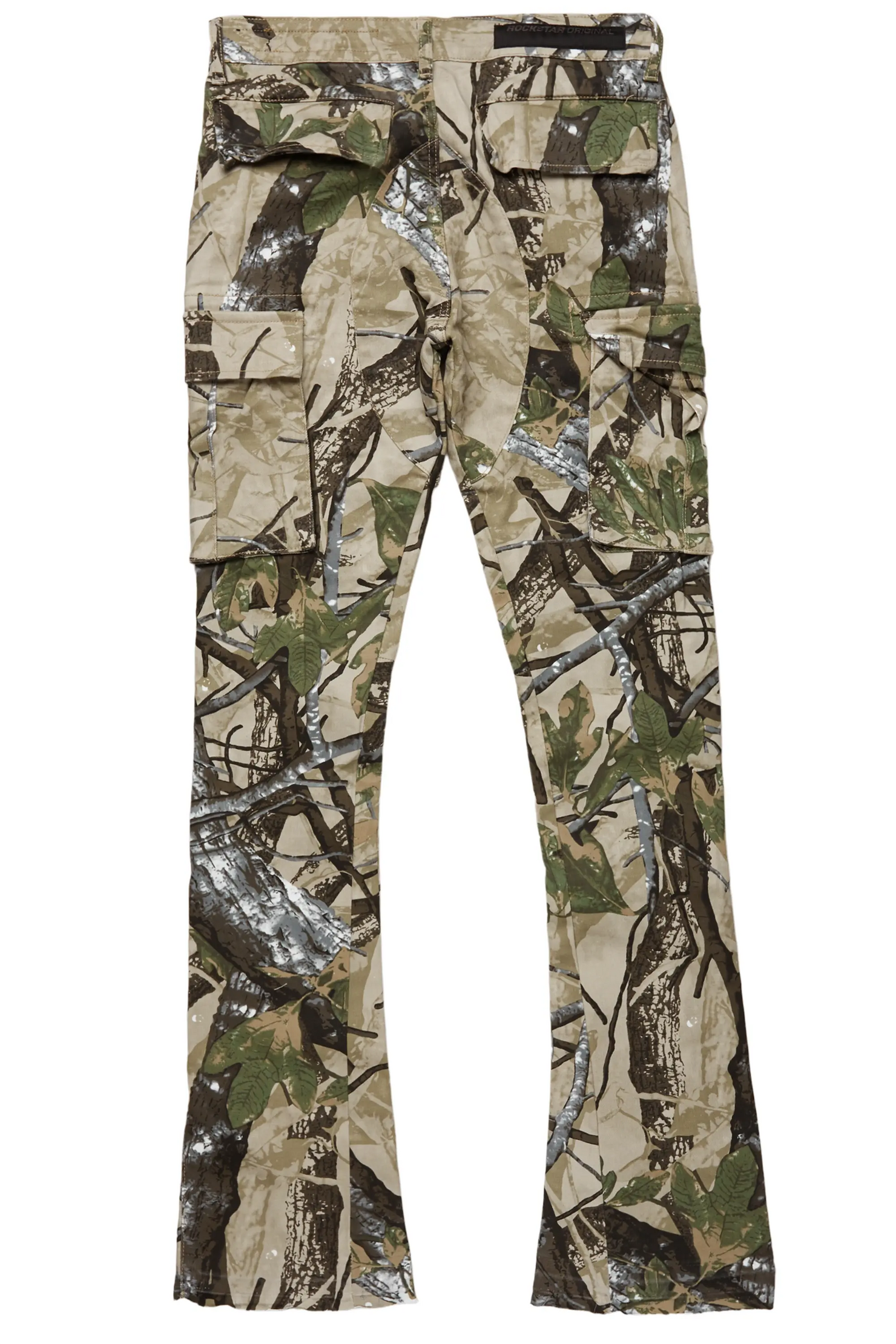 Merrik Tree Camo Stacked Flare Jean