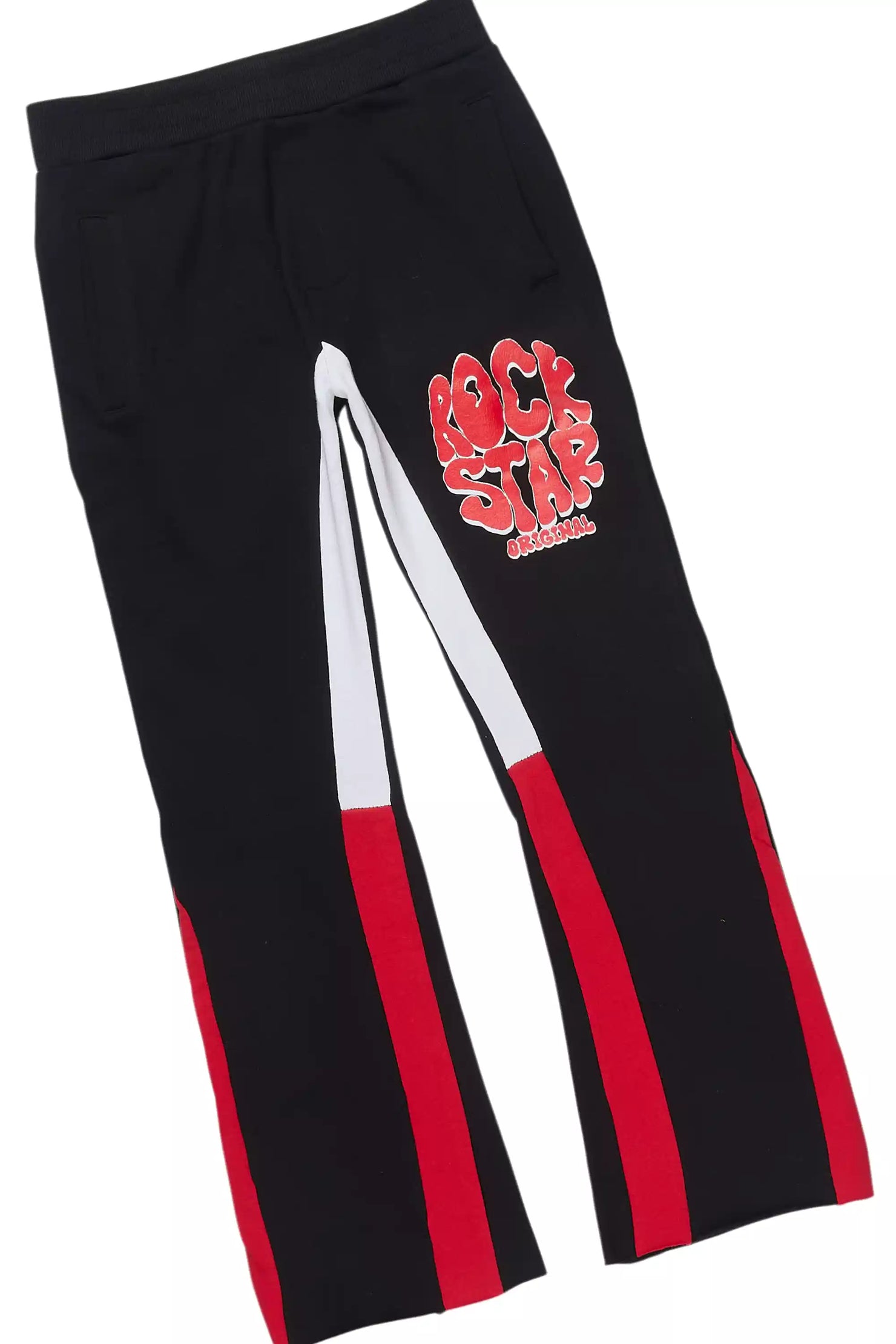 Boys Warblen Black/Red Stacked Flare Track Set