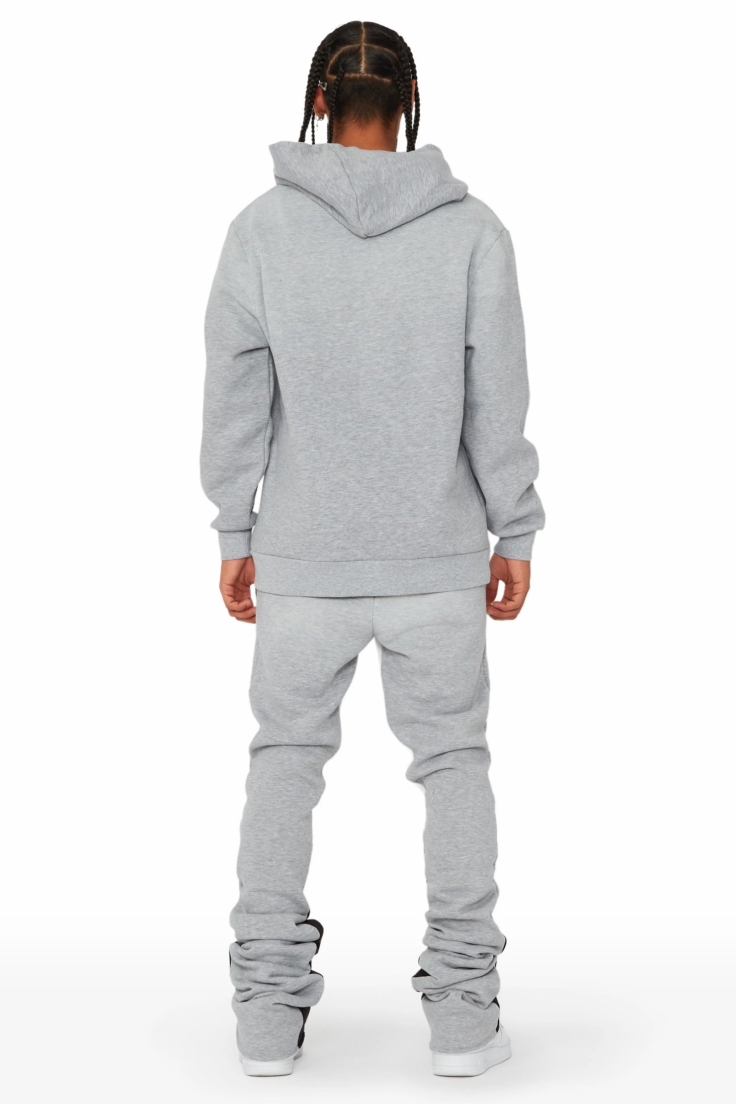 Rockstar Art Dist. Grey/Orange/Black Super Stacked Pant Set