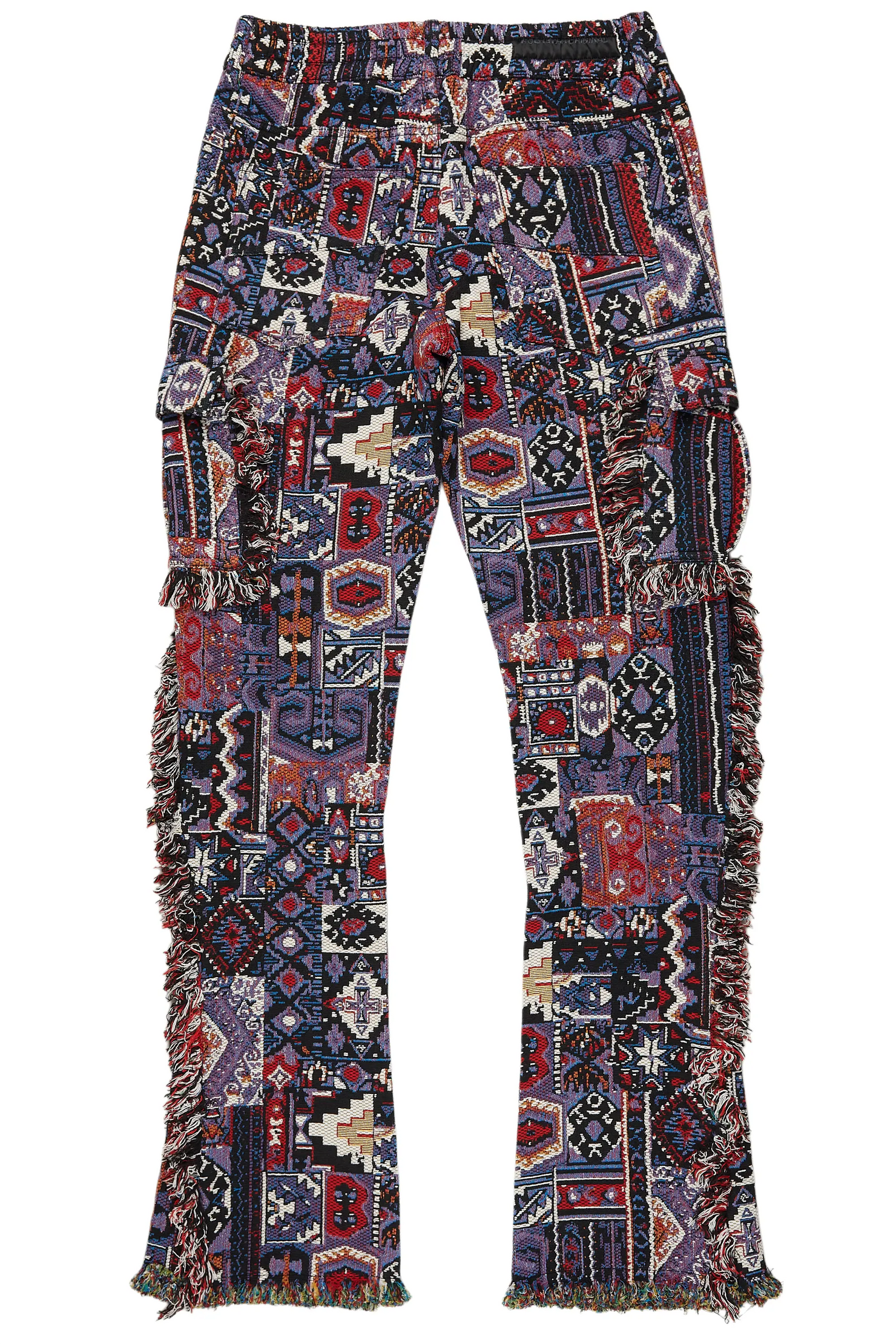 Ayami Purple Slim Tapestry Flare Jean