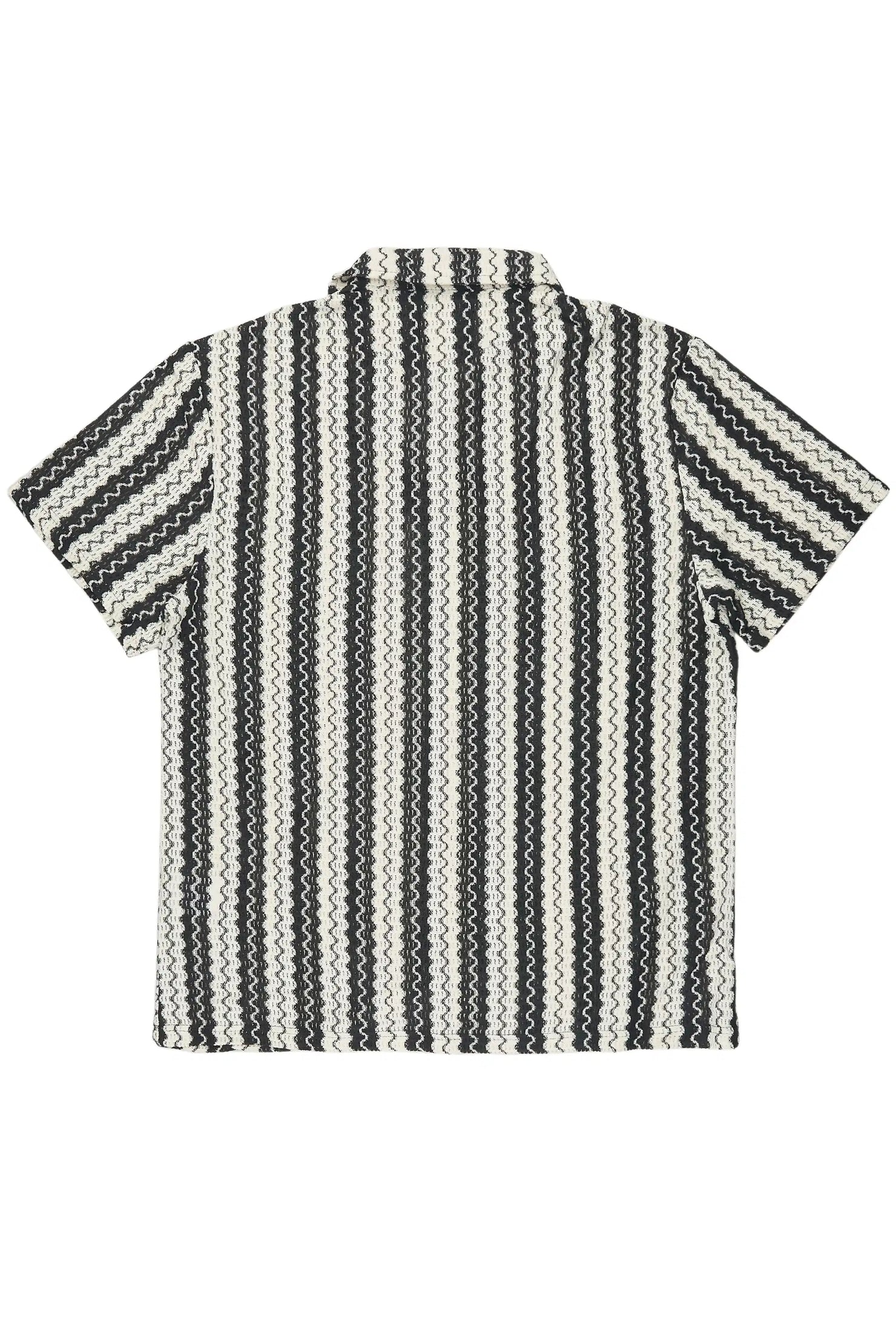 Branham White/Black Button Down Shirt