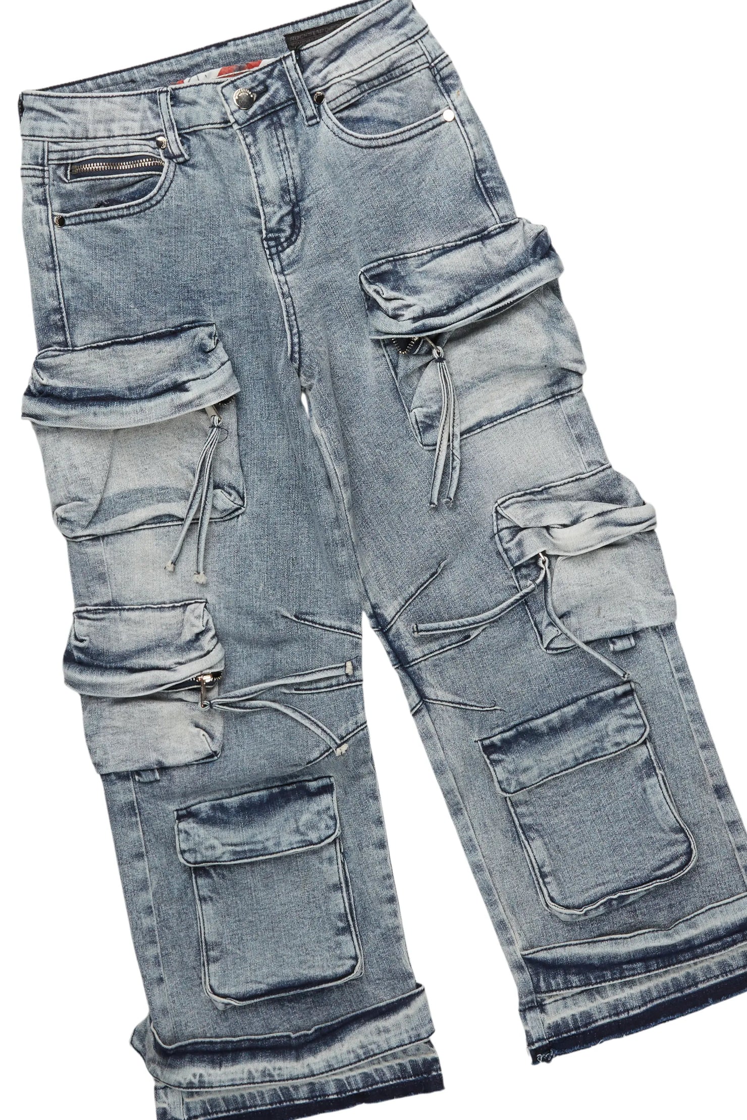 Boys Koen Black/Blue T-Shirt/Baggy Jean Set