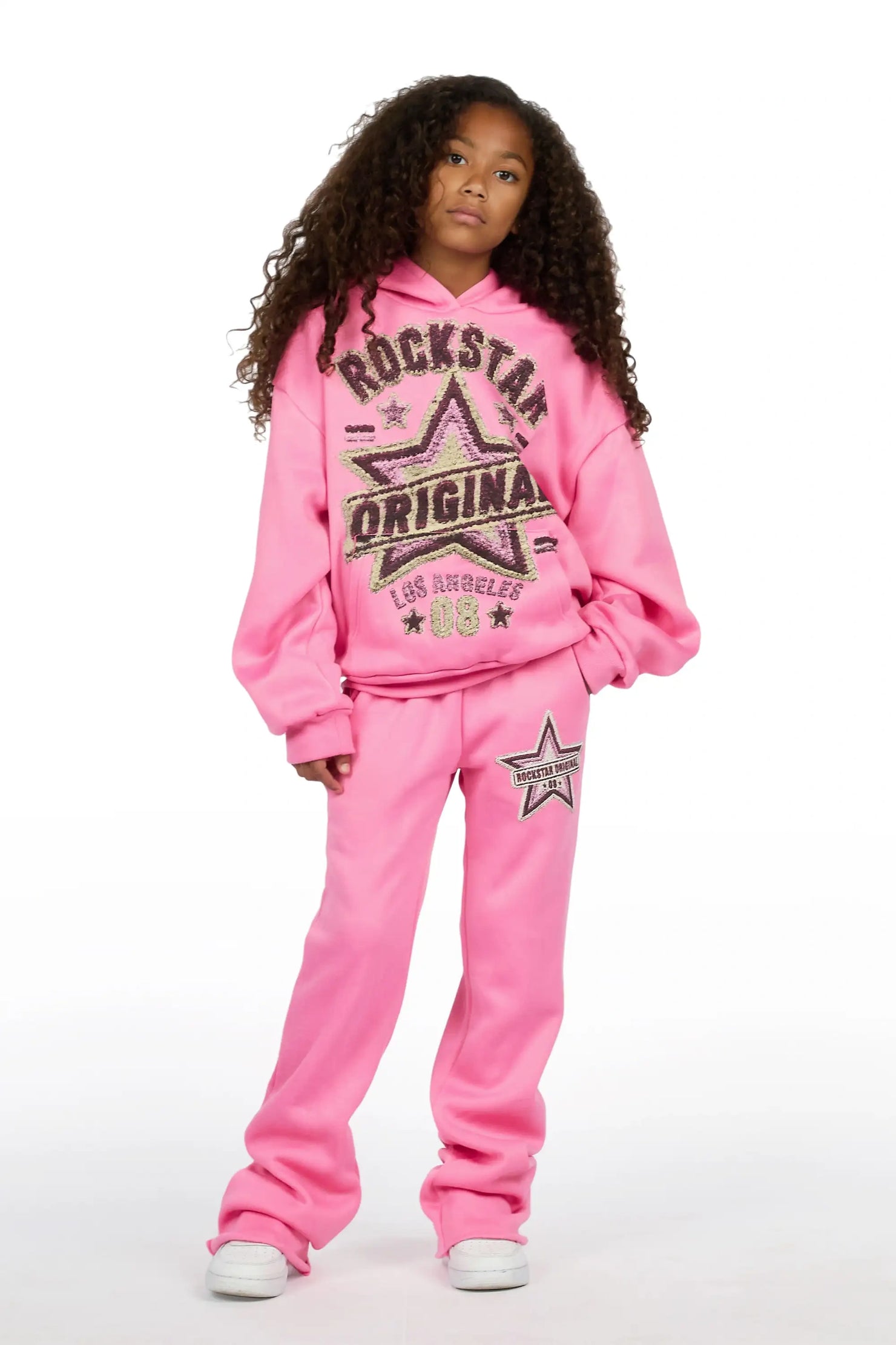 Girls Basiliskie Bubblegum Hoodie Track Set