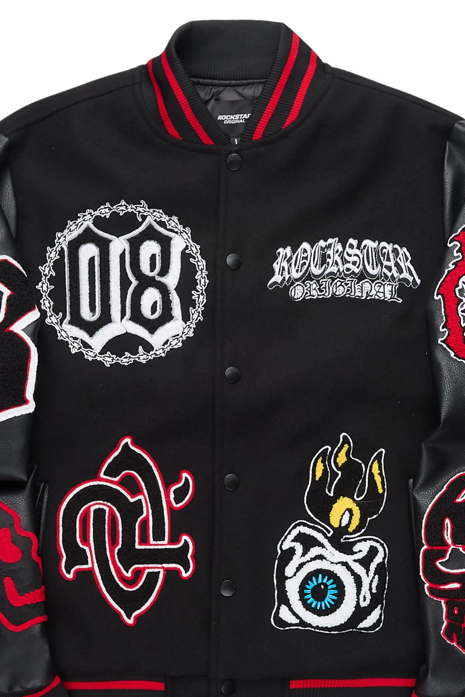 Syndicate Black Varsity Jacket
