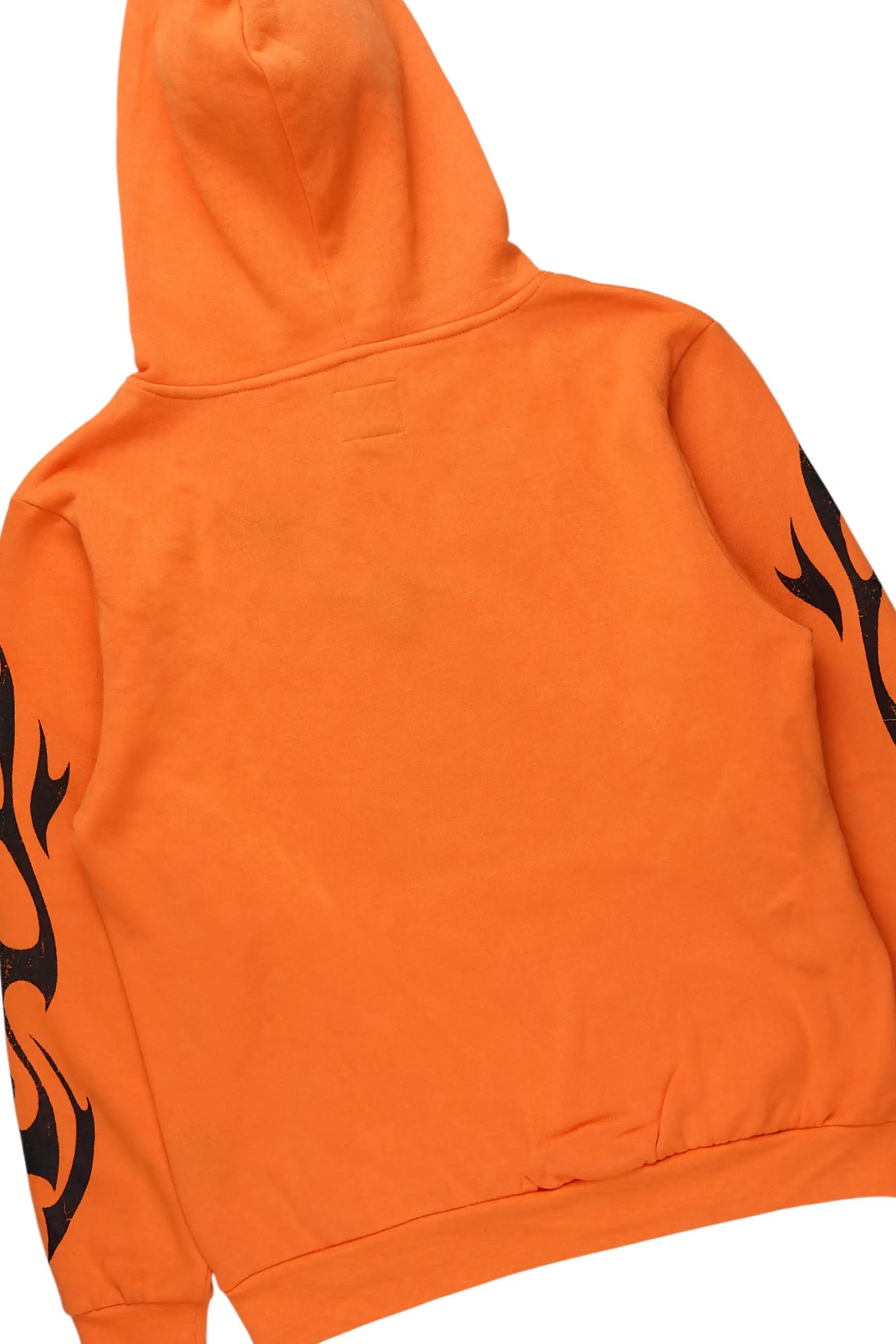 Deathrow Orange/Black Hoodie/Stacked Track Pant Set