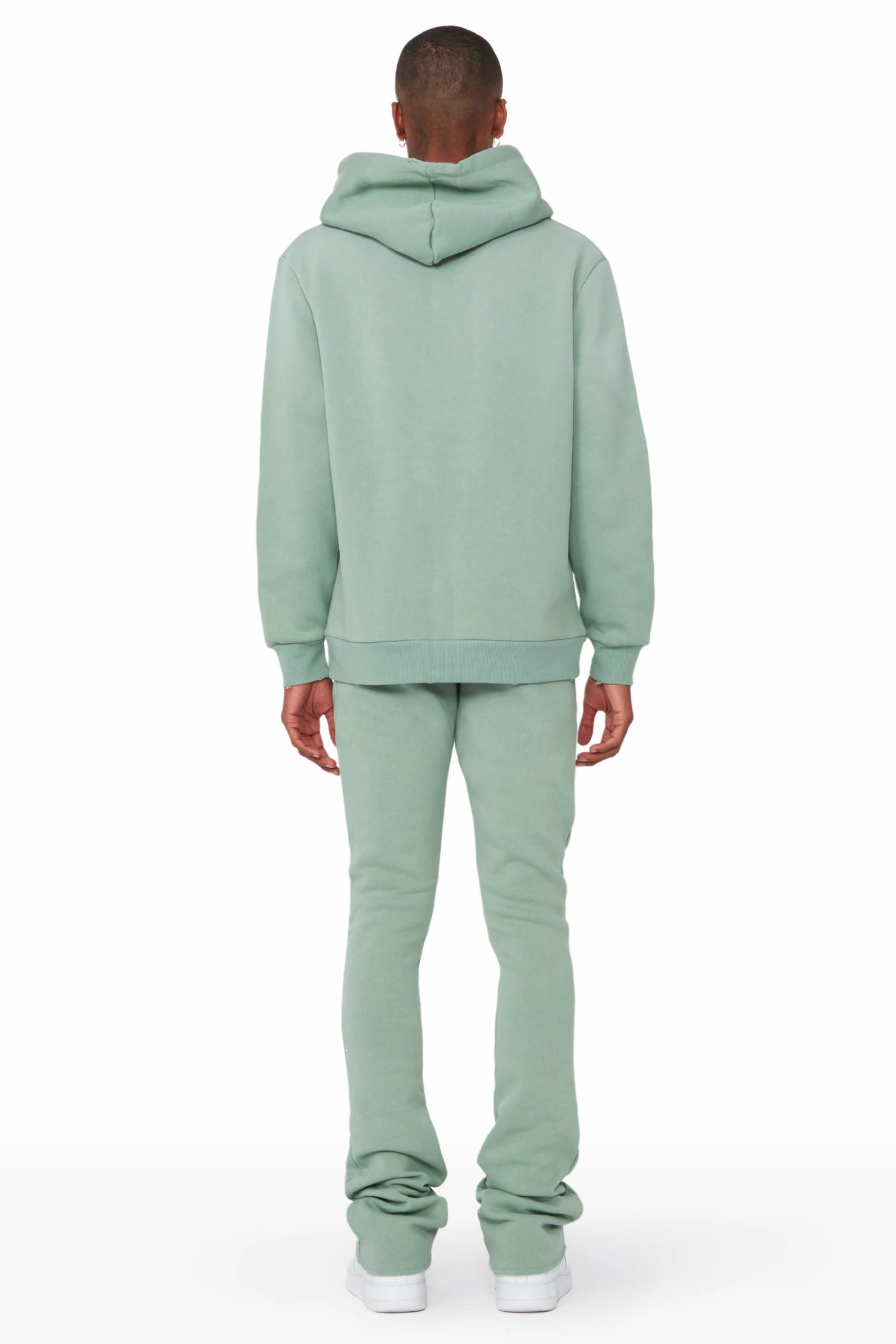 Rockstar Art Dist. Sage Hoodie/Stacked Flare Set