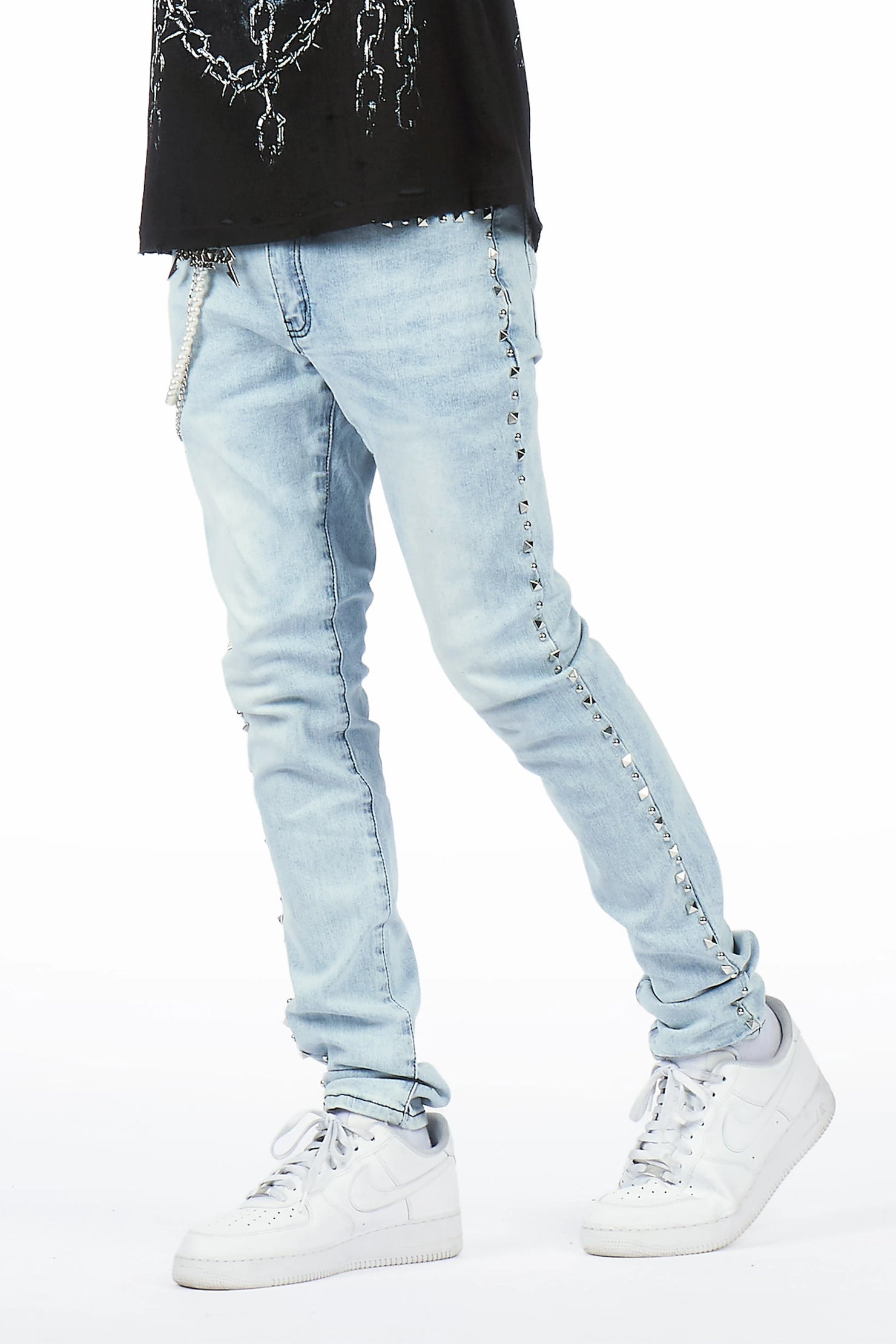Tyce Light Blue Pearl Slim Fit Jean