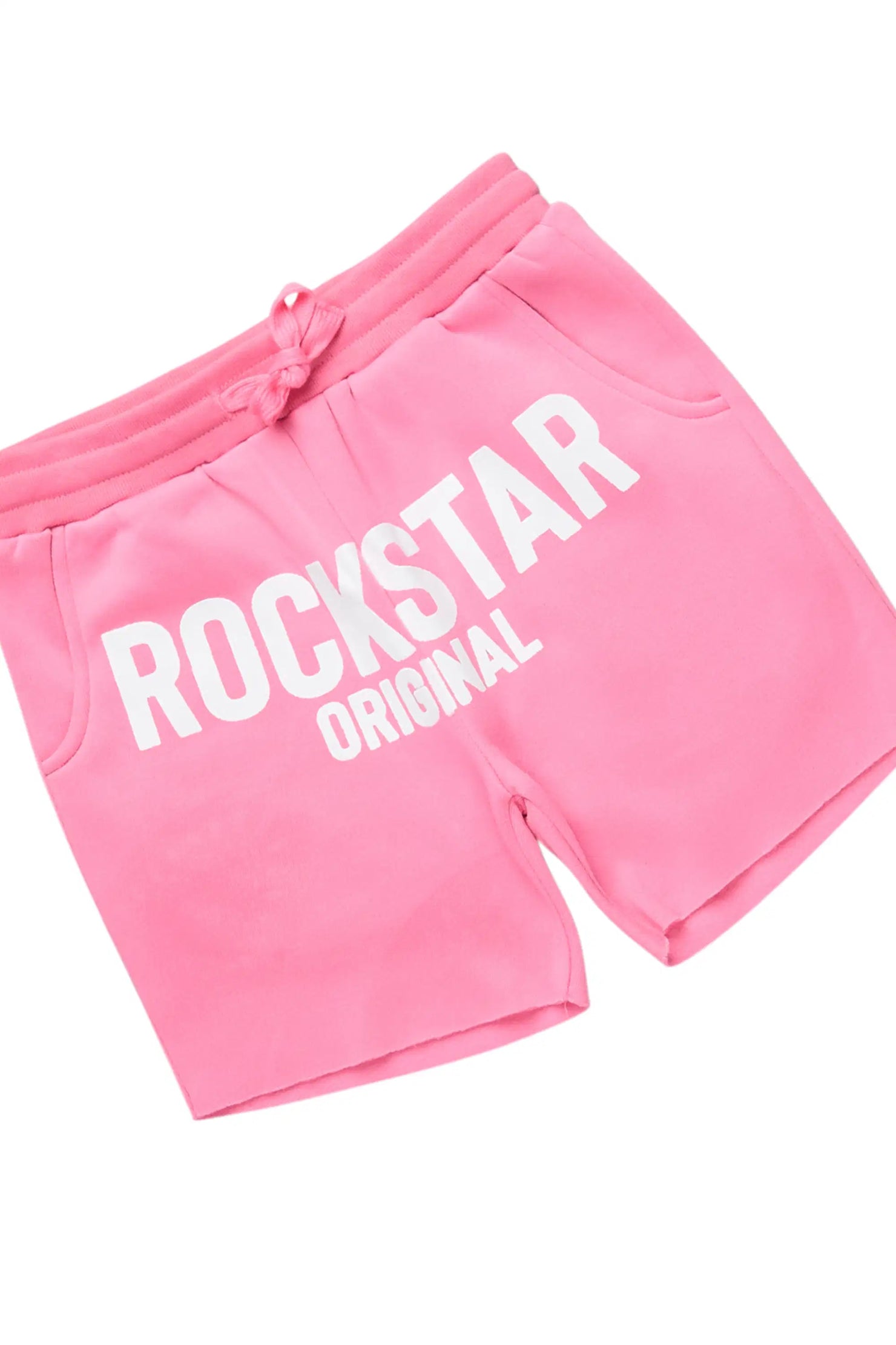 Girls Mikassa 2.0 White/Pink L/S T-Shirt Short Set