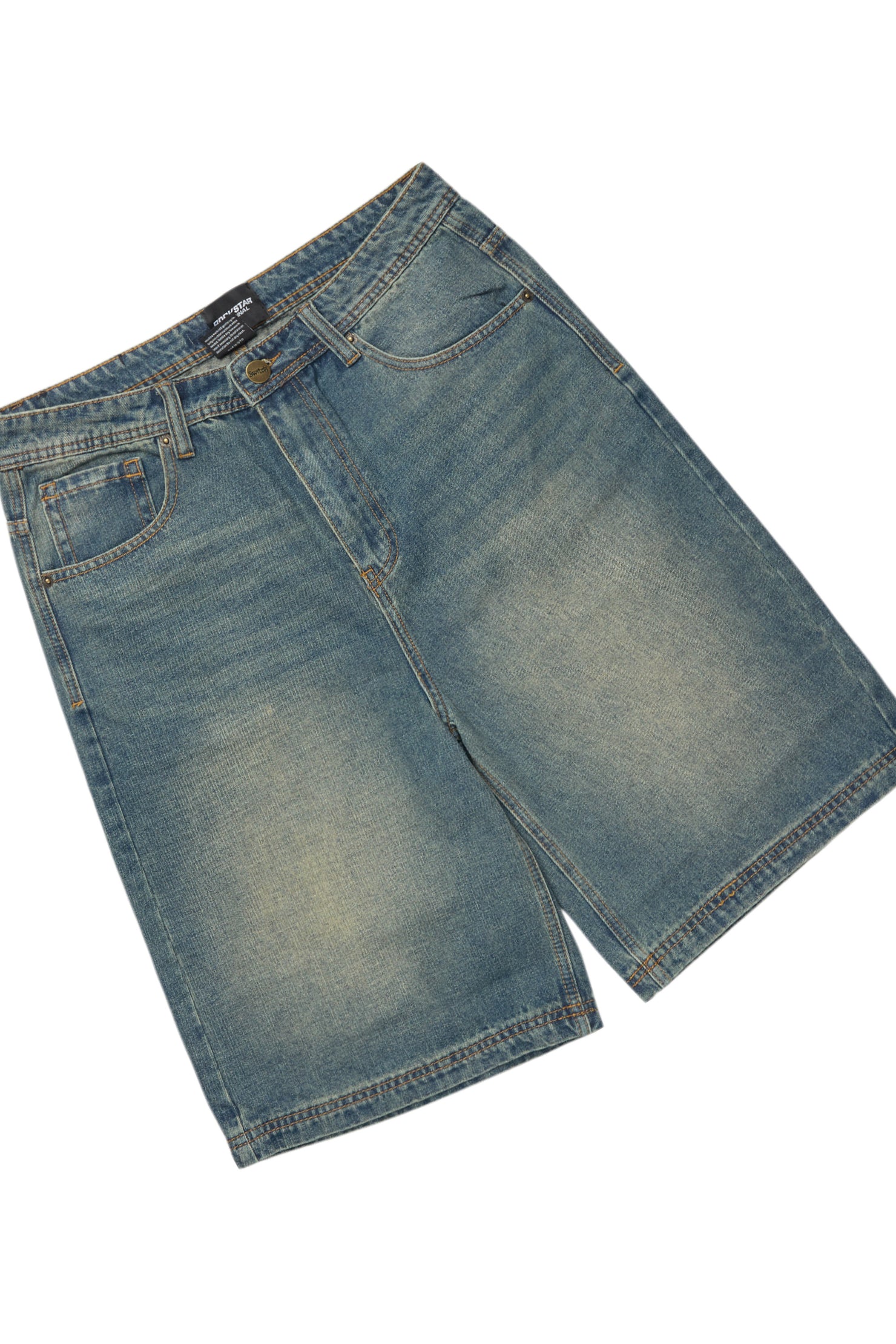 Deiter Heather Grey Muscle Tee/Denim Jort Set