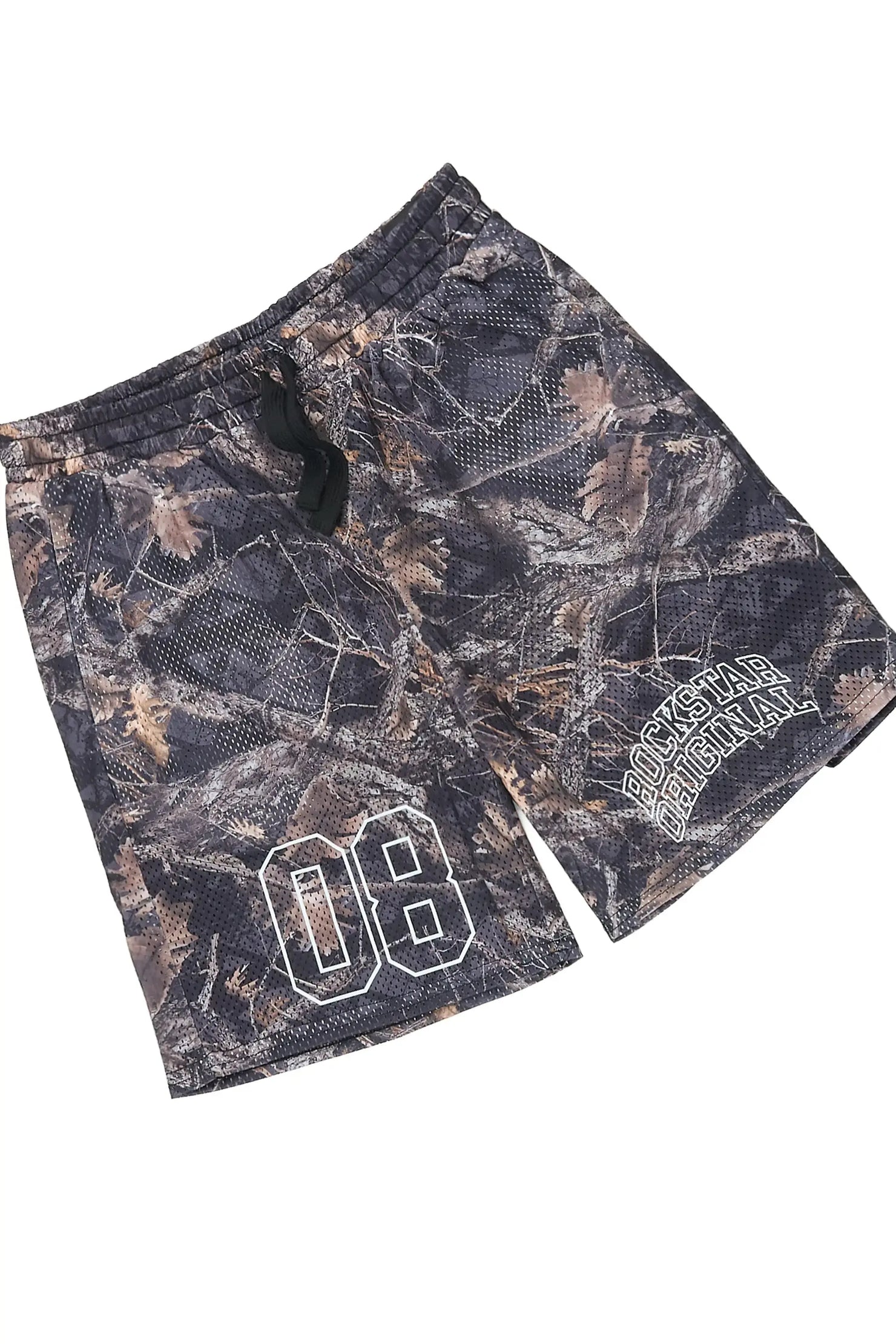 Boys Desiero Black/Black Tree Camo T-Shirt/Short Set