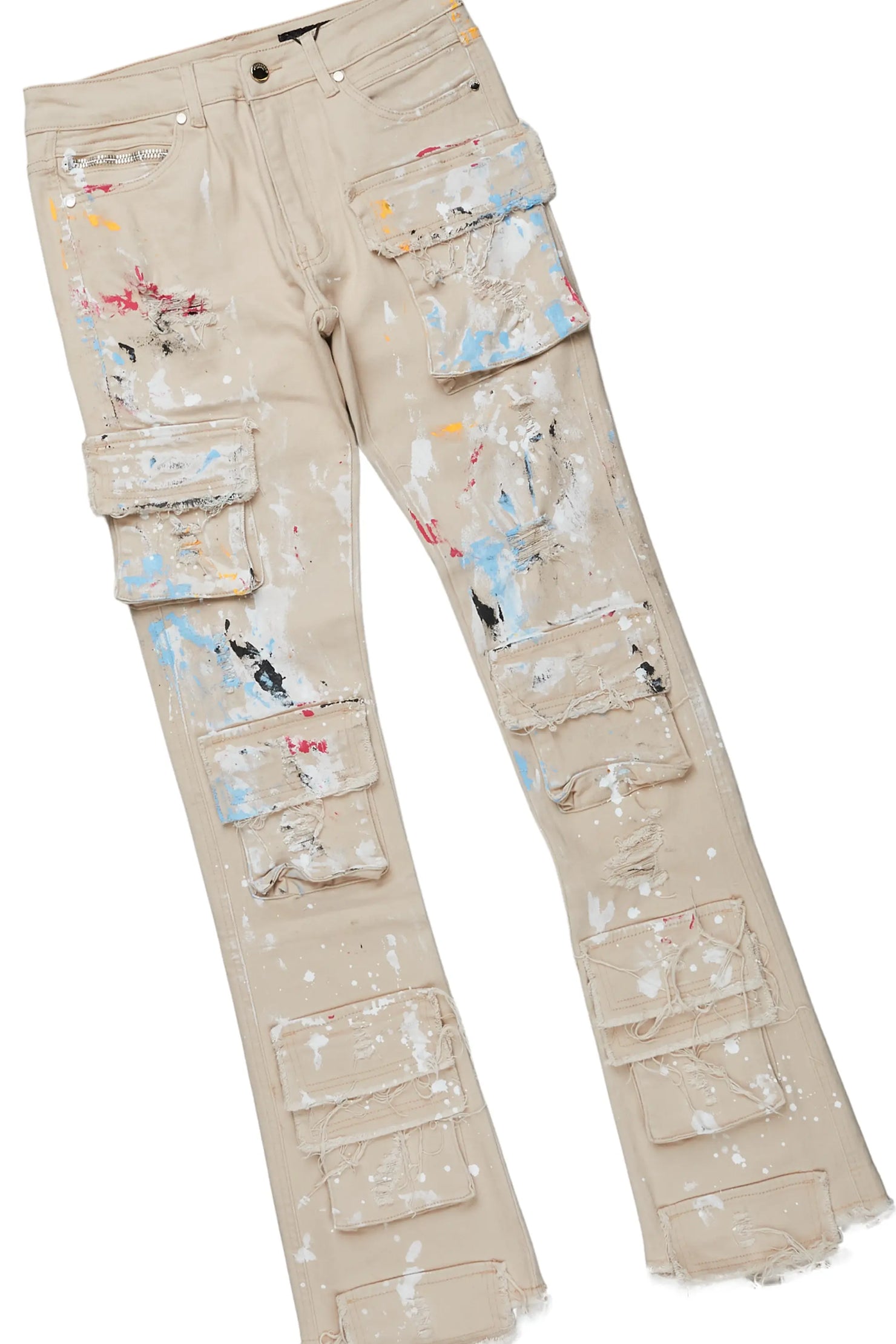 Beno Khaki Hoodie & Orien Stacked Flare Jean Bundle