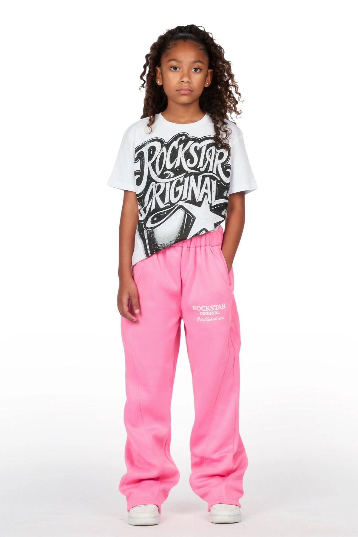 Girls Maximilliana Bubblegum Gabby Barrel Sweatpant