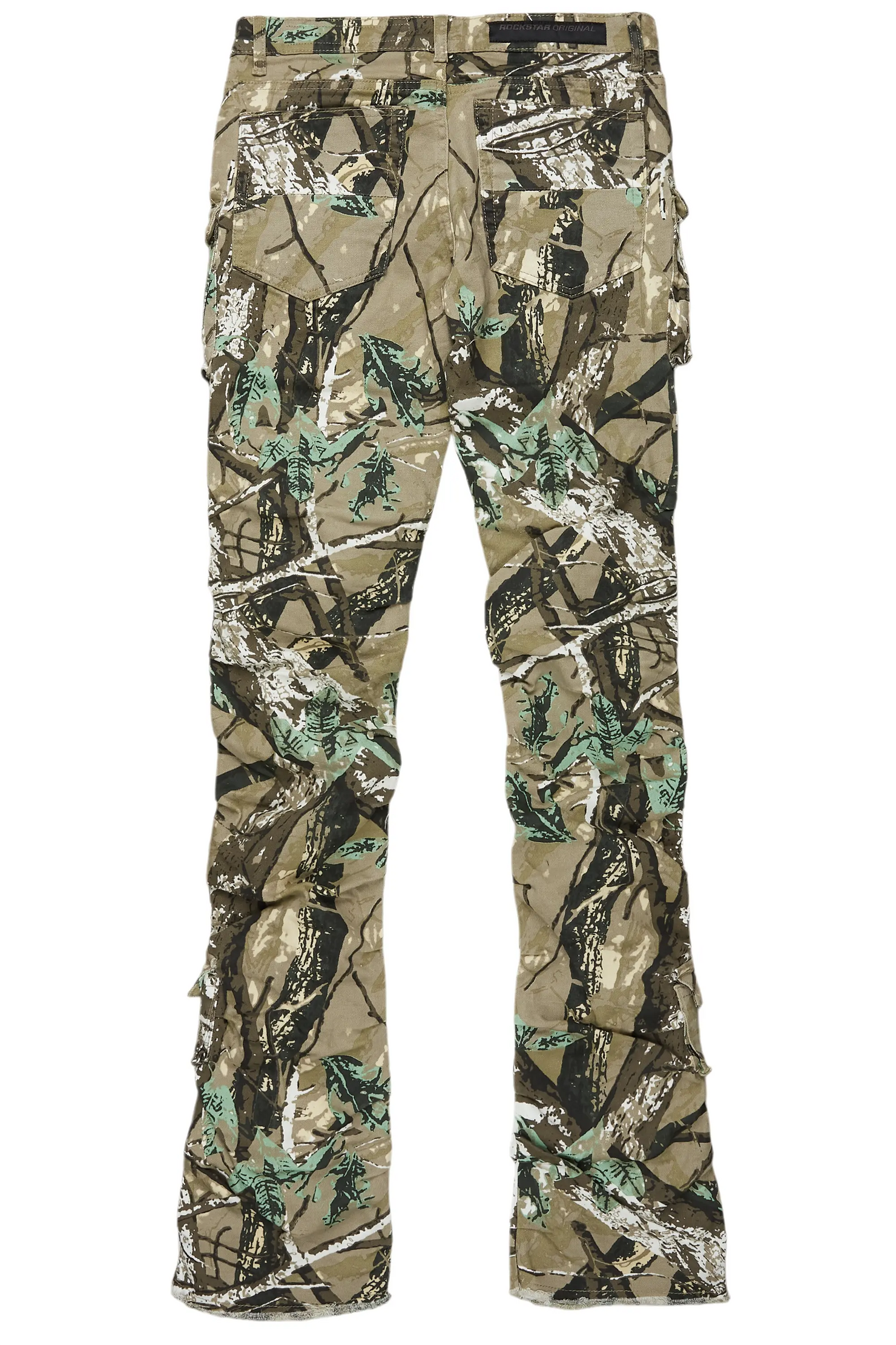 Gentry Tree Camo Stacked Flare Jean