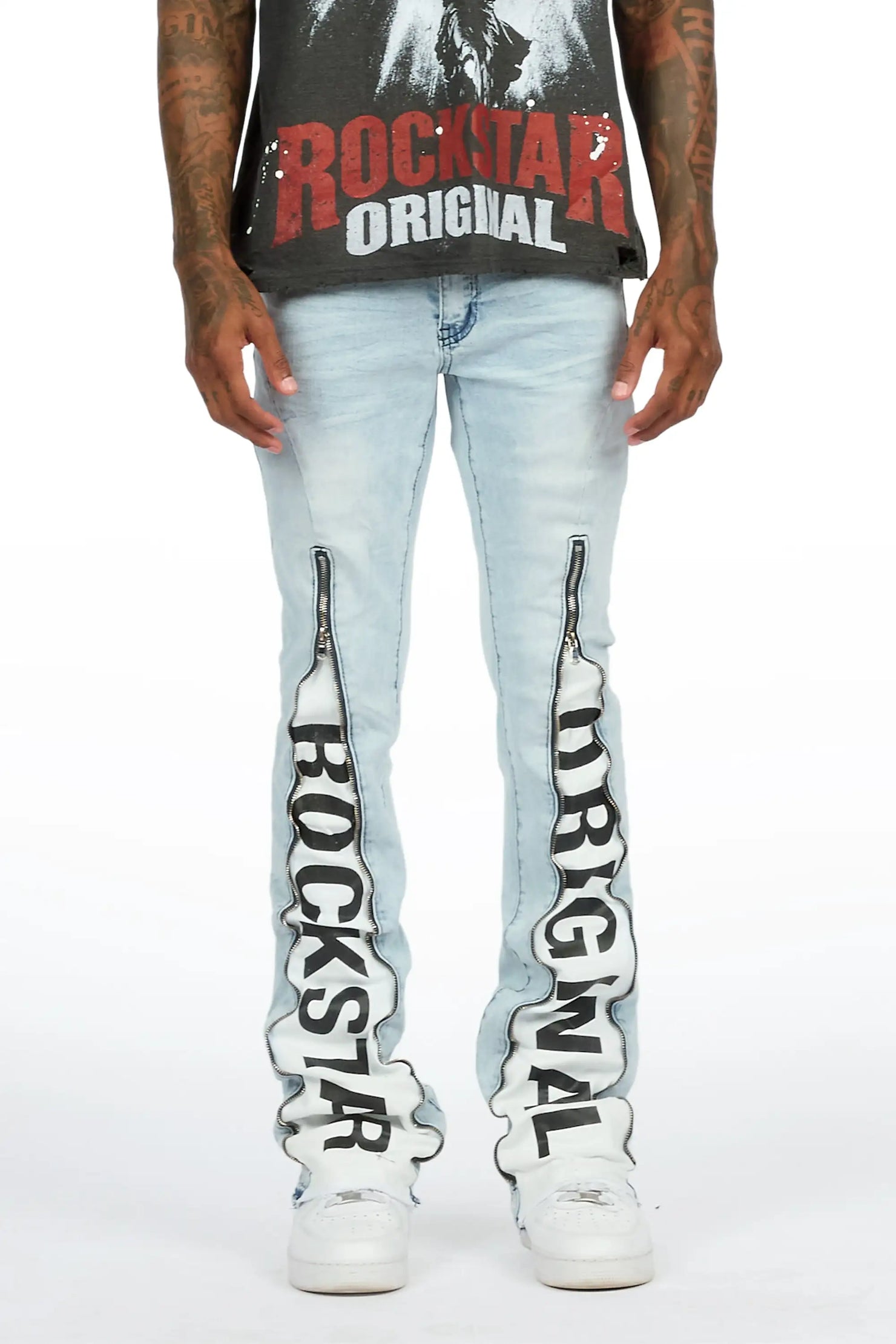 Philly Light Blue Stacked Fit Jean
