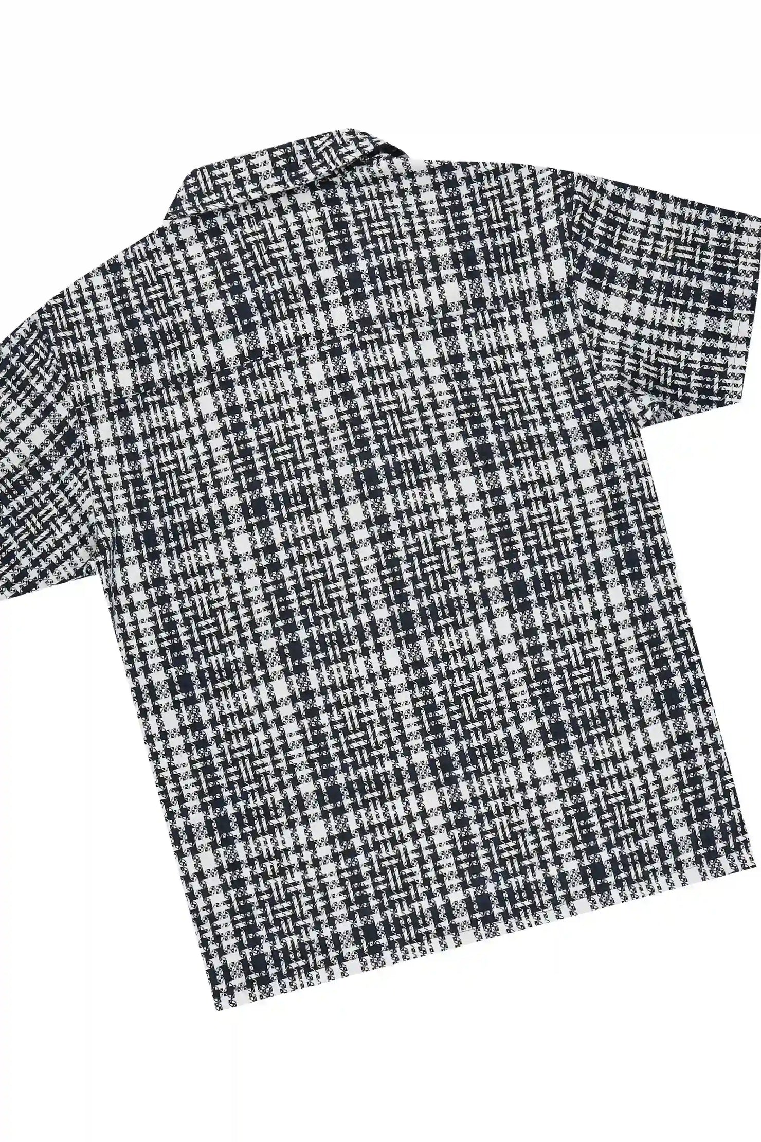 Kashton Black Button Down Shirt/Jort Set