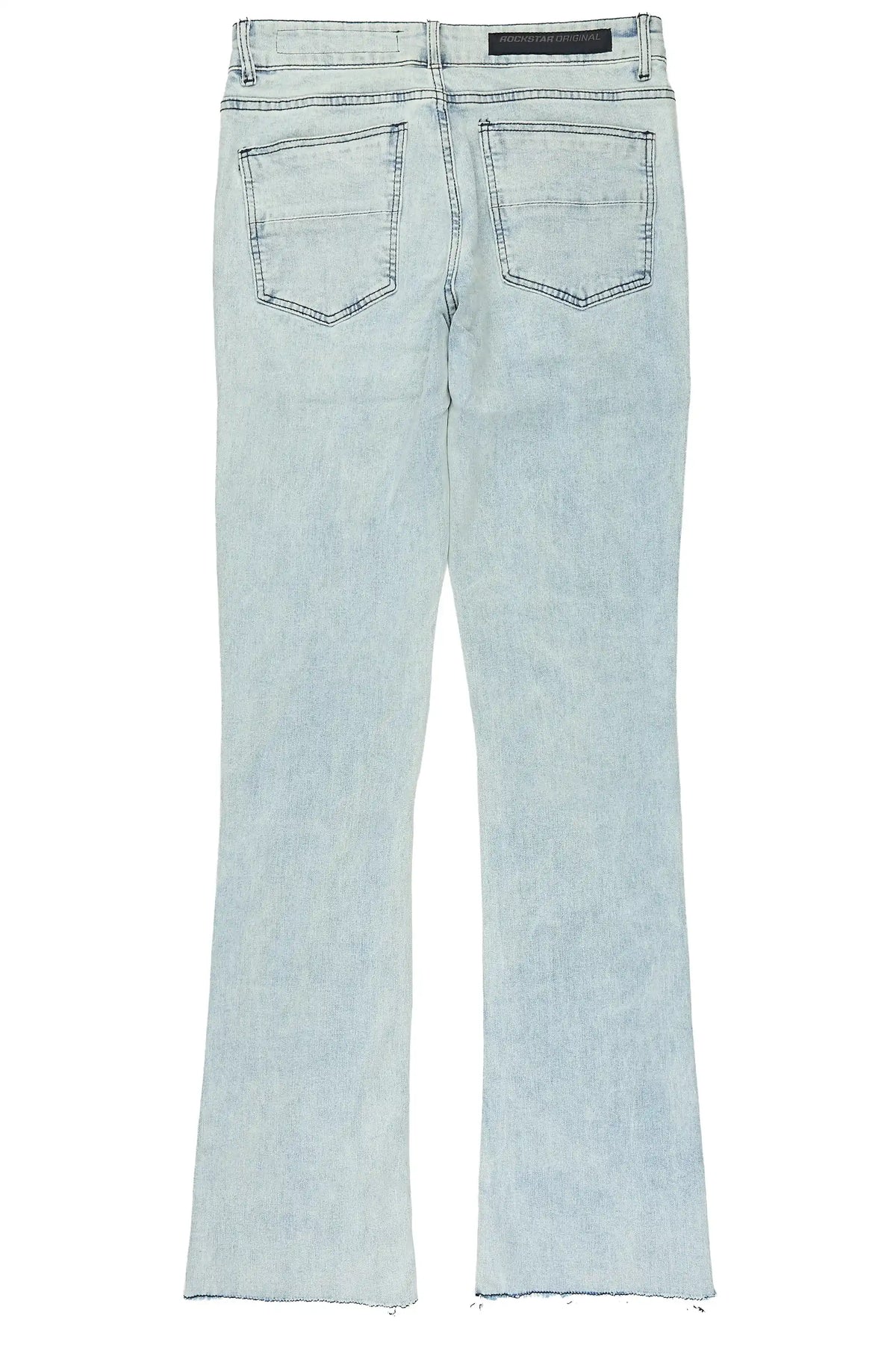 Dezso Light Blue Stacked Flare Jean