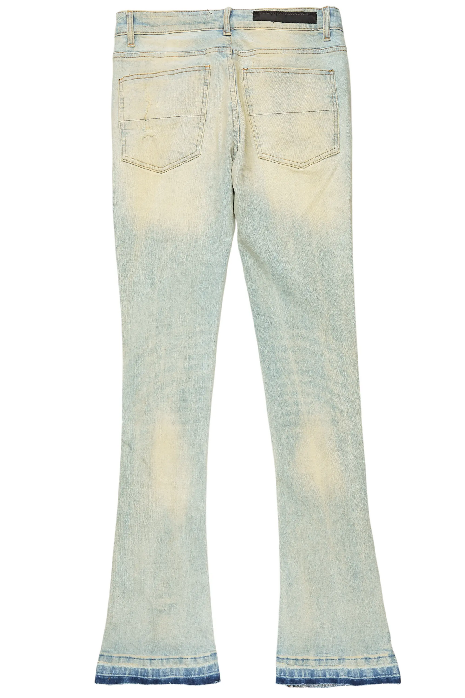 Holibert Light Blue Stacked Flare Jean