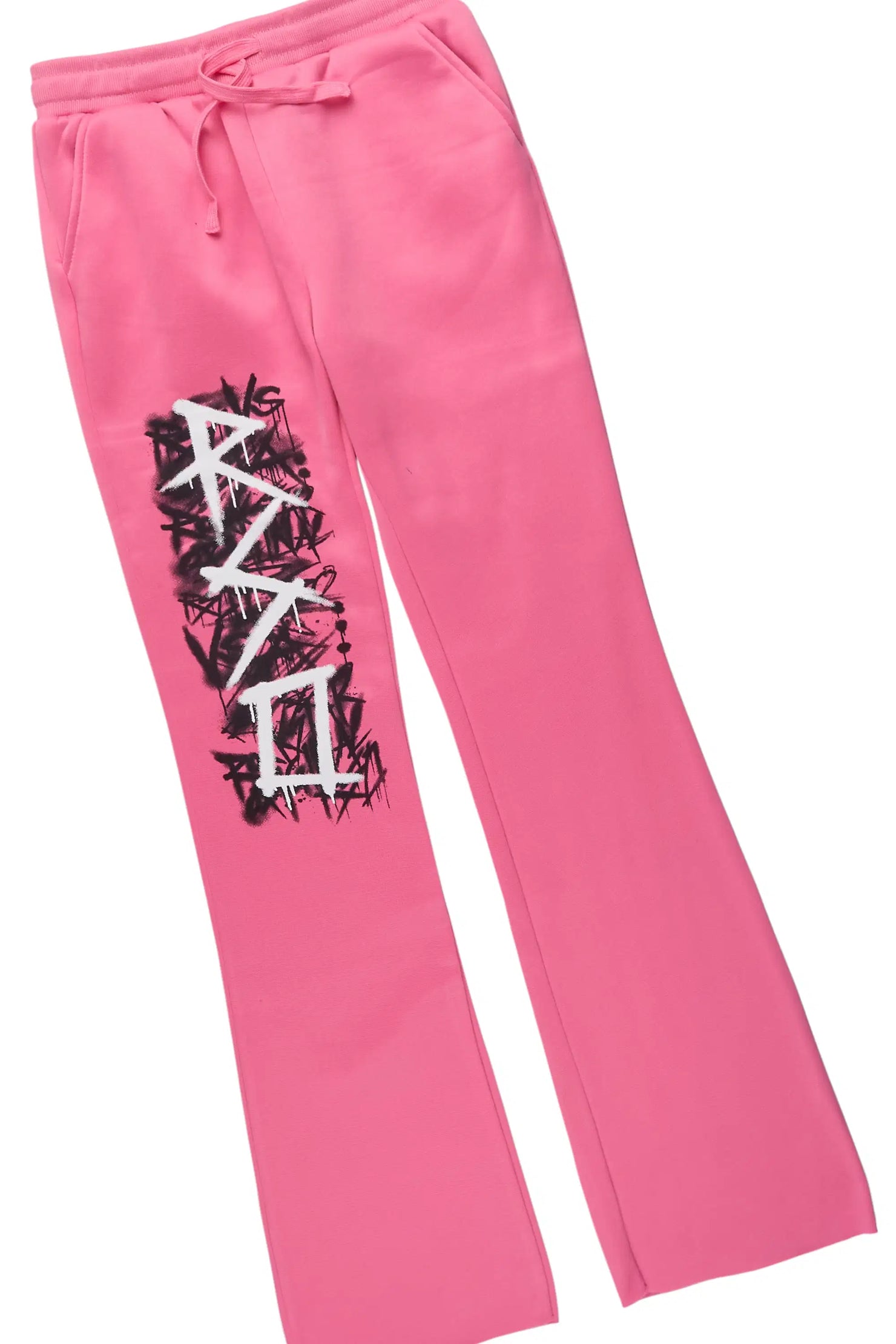 Girls Tanesha Pink Stacked Track Set