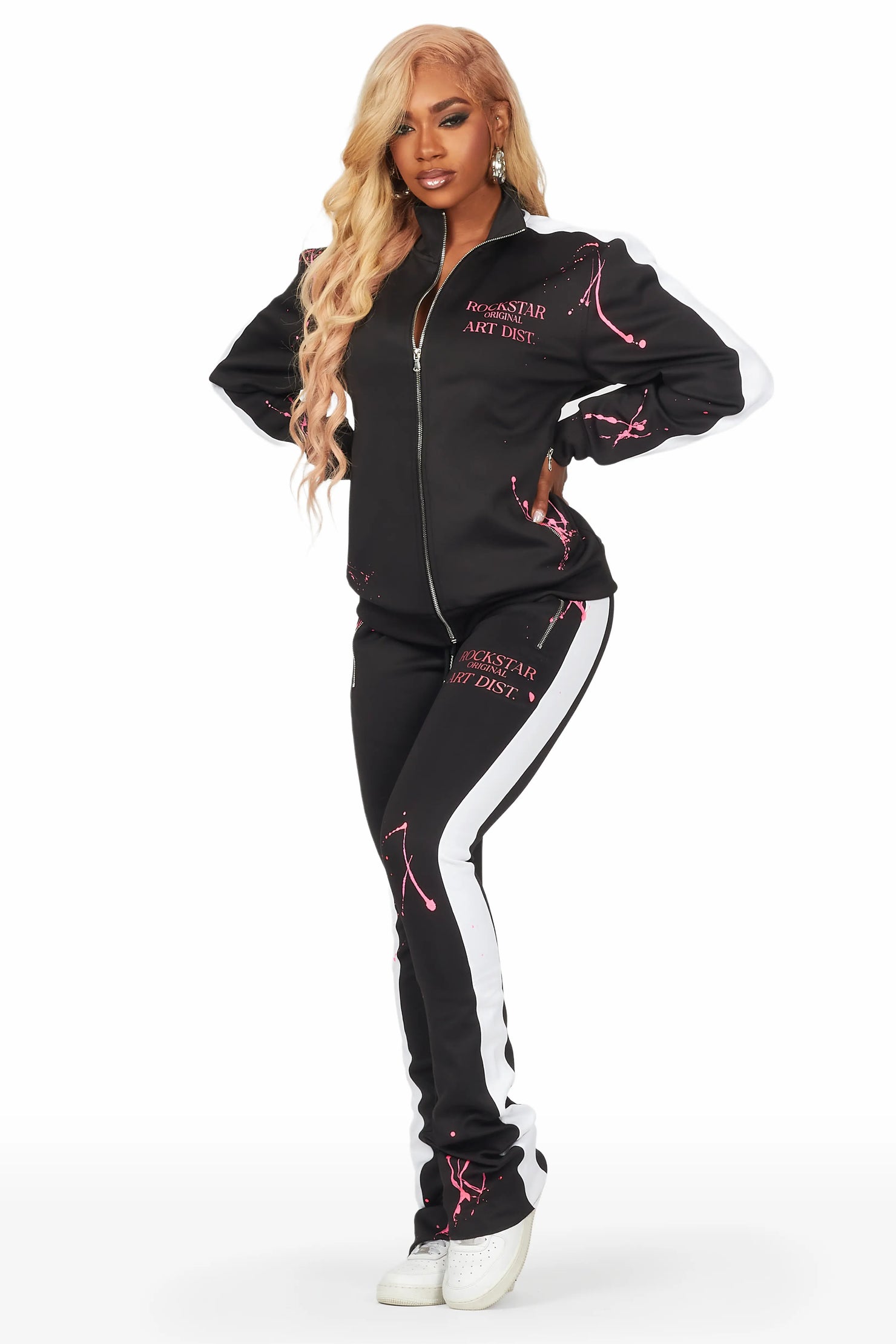 Tara Black Tricot Stacked Trackset