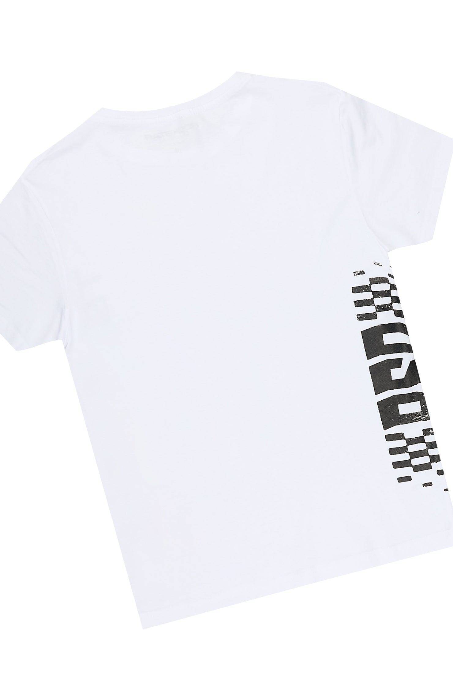 Boys Dremar White/Black T-Shirt Stacked Pant Set