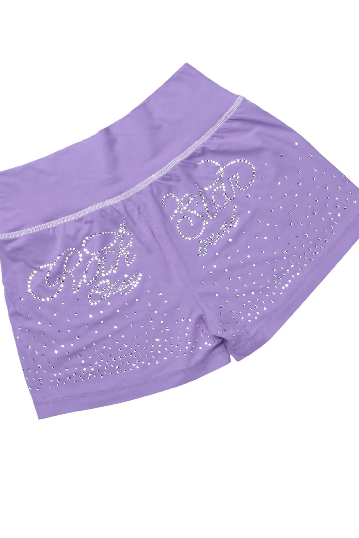 Joella Purple Rhinestone Short Set