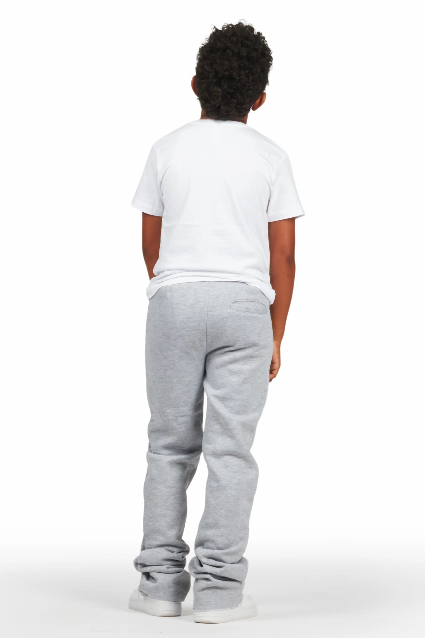 Boys Artemi Grey/White T-Shirt Super Stacked Set