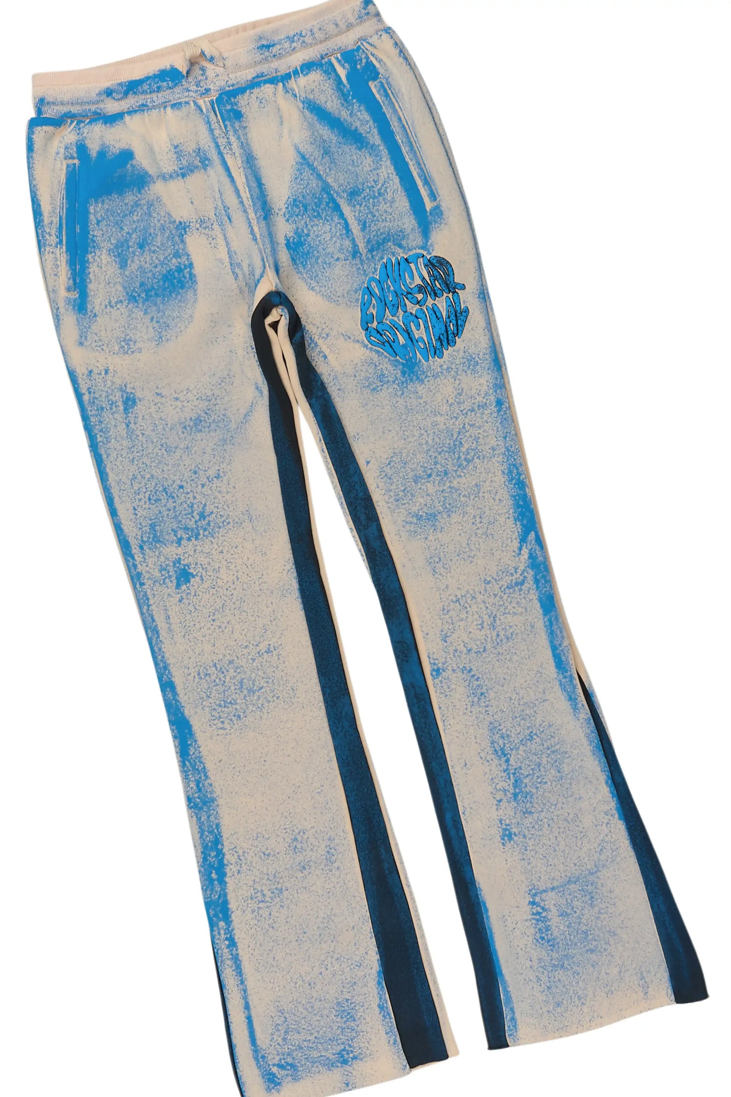 Boys Thier Tan/Blue Stacked Track Set