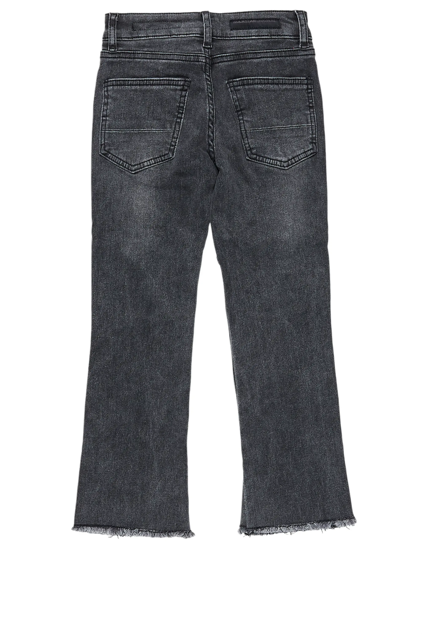 Boys Espen Black Stacked Flare Jean