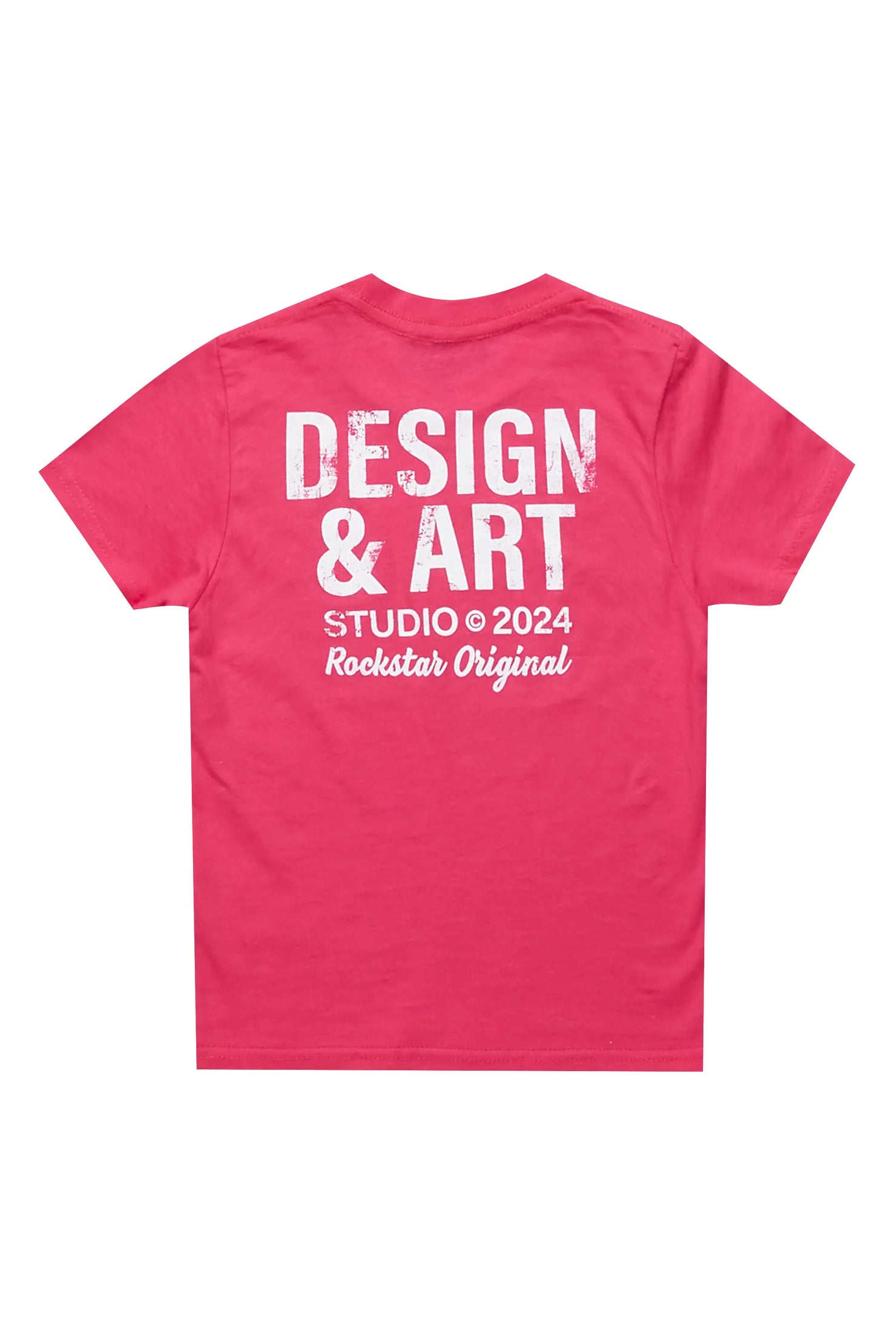 Girls Mancha Fuchsia Graphic T-Shirt
