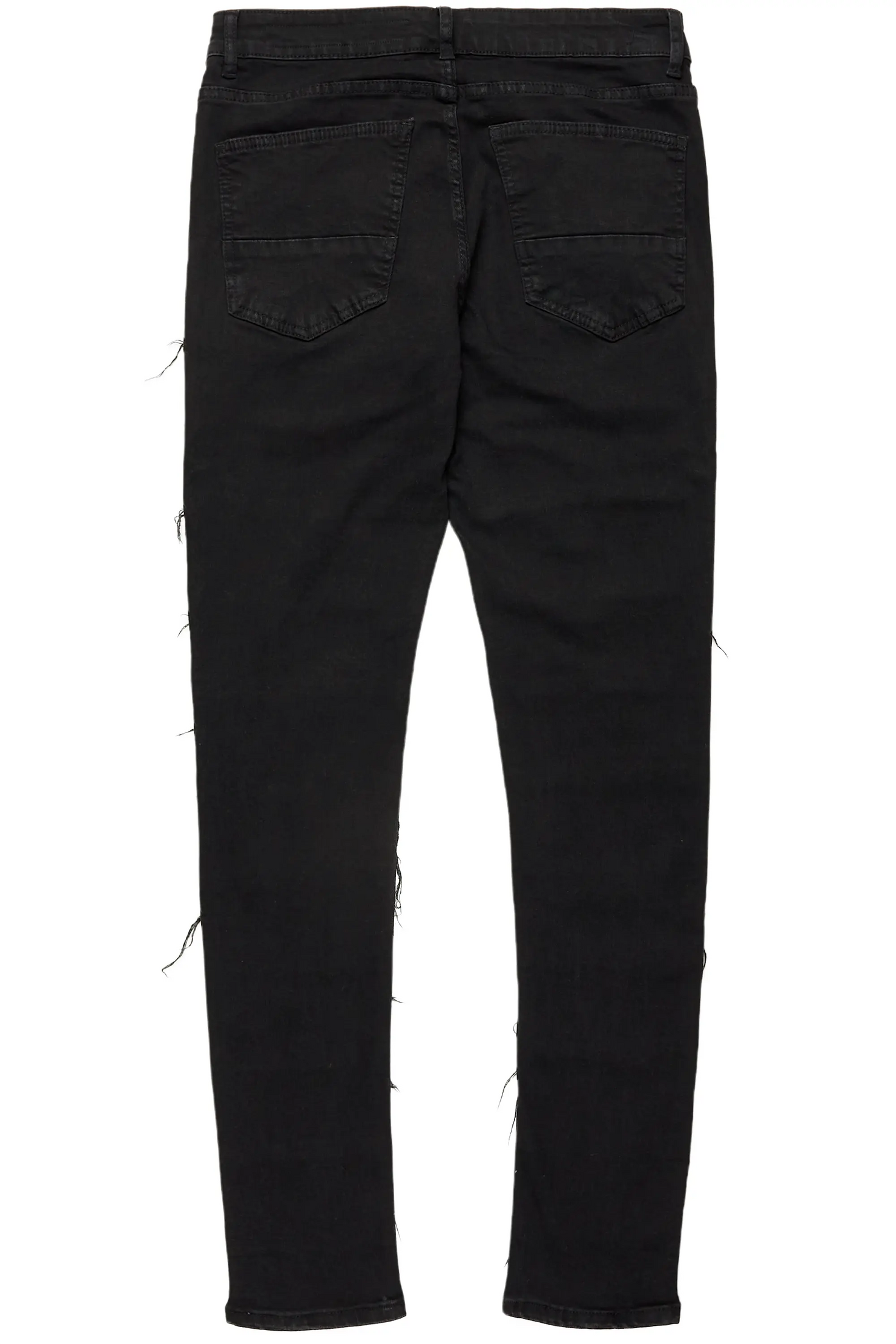 Waylon Black Frayed Slim Fit Jean