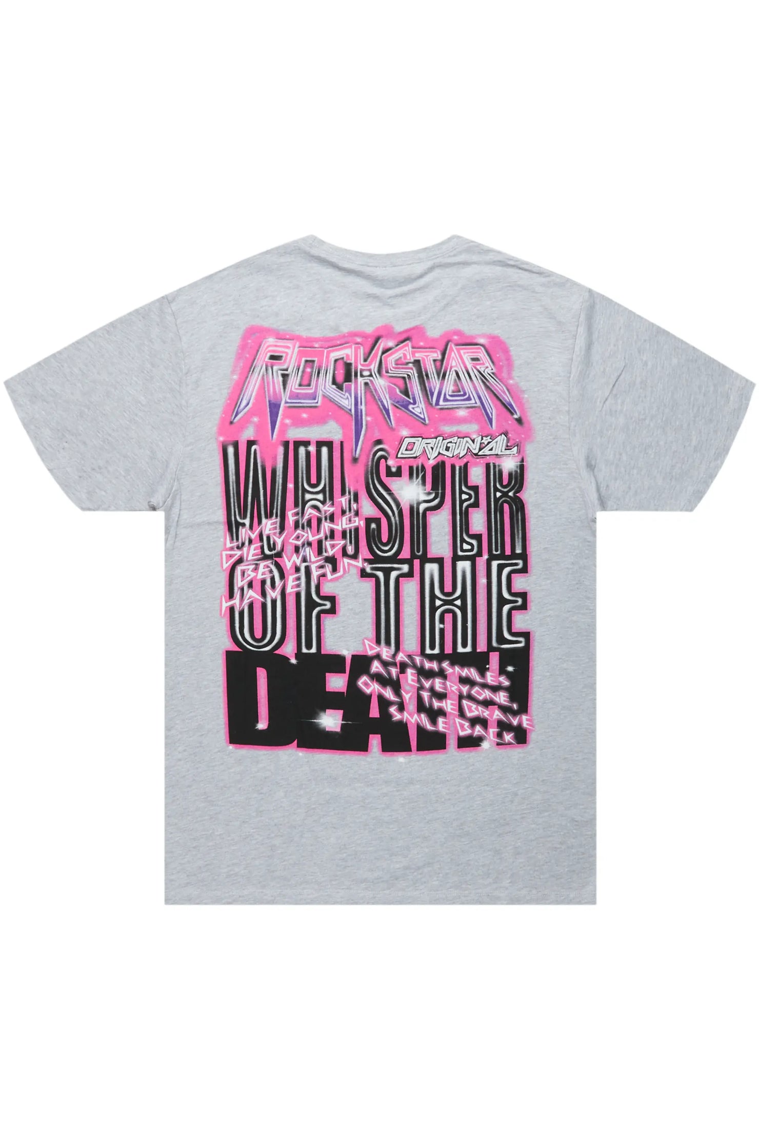 Obern Heather Grey Graphic T-Shirt