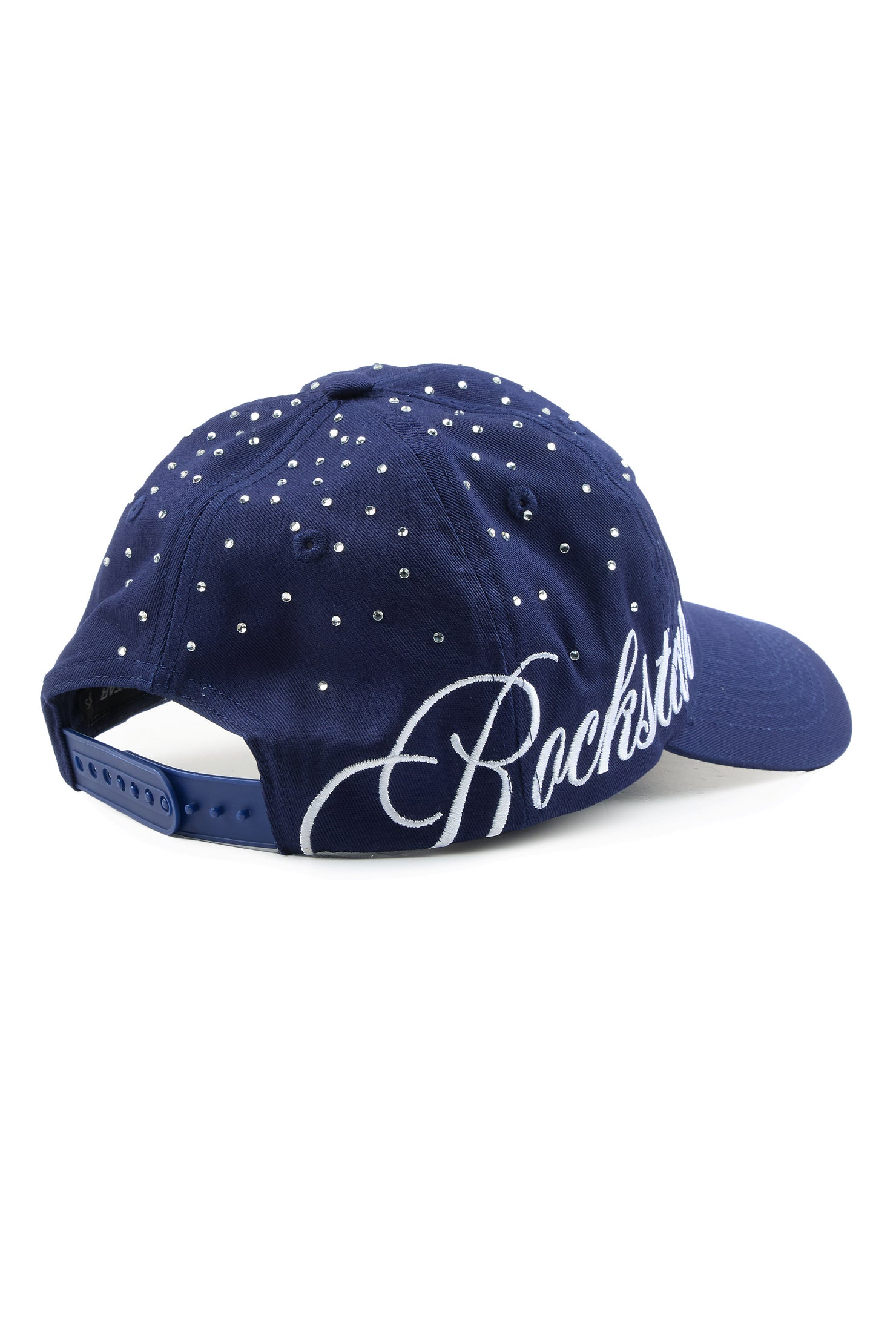 Denazia Navy Rhinestone Trucker Hat