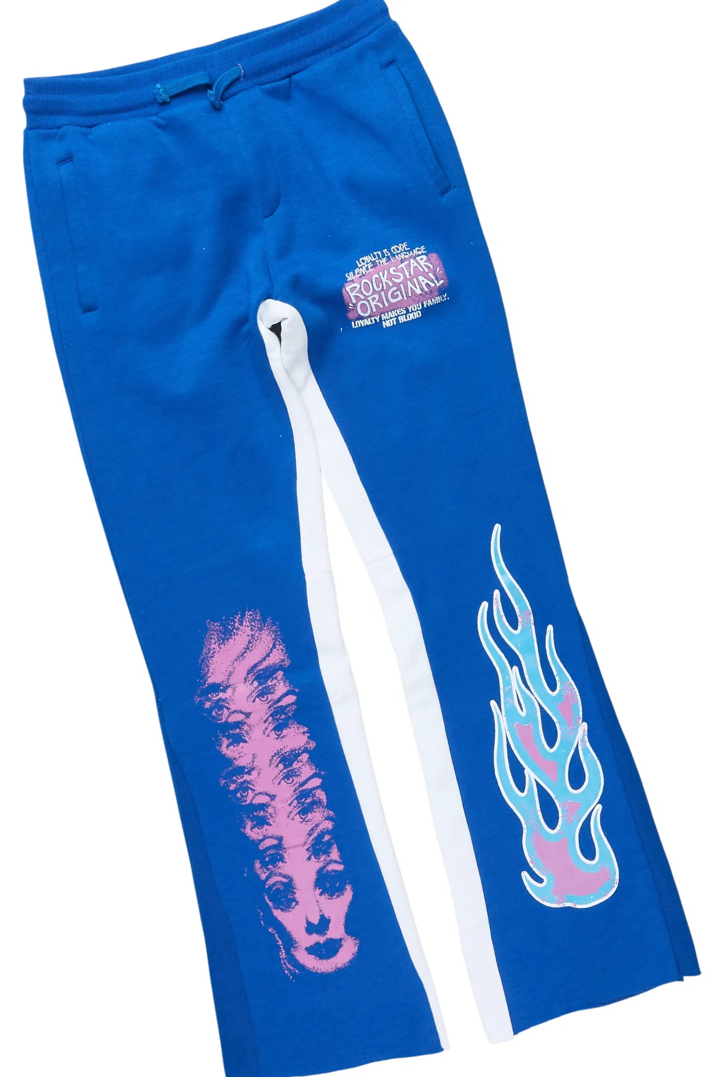 Boys Beno Royal Blue Hoodie/Baggy Track Set