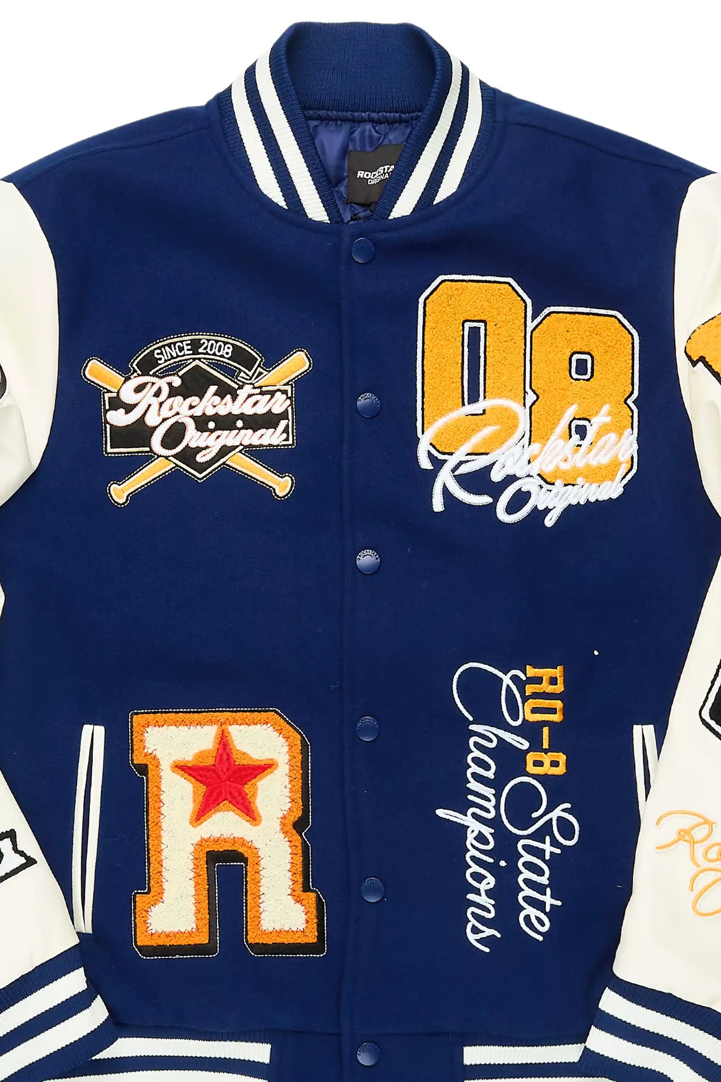Forbidden Navy Varsity Jacket