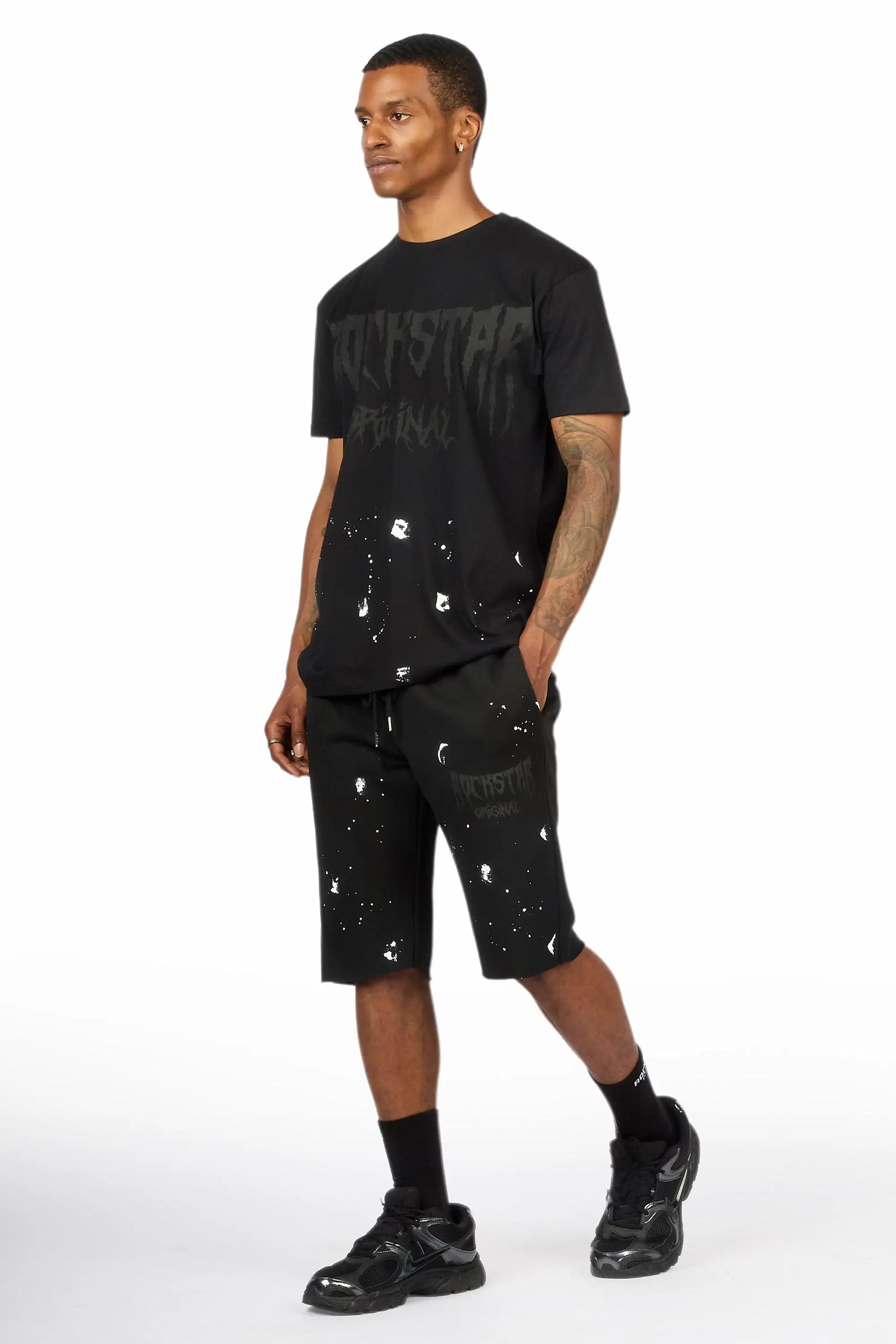 Twinkle Black/Black T-Shirt/Short Set