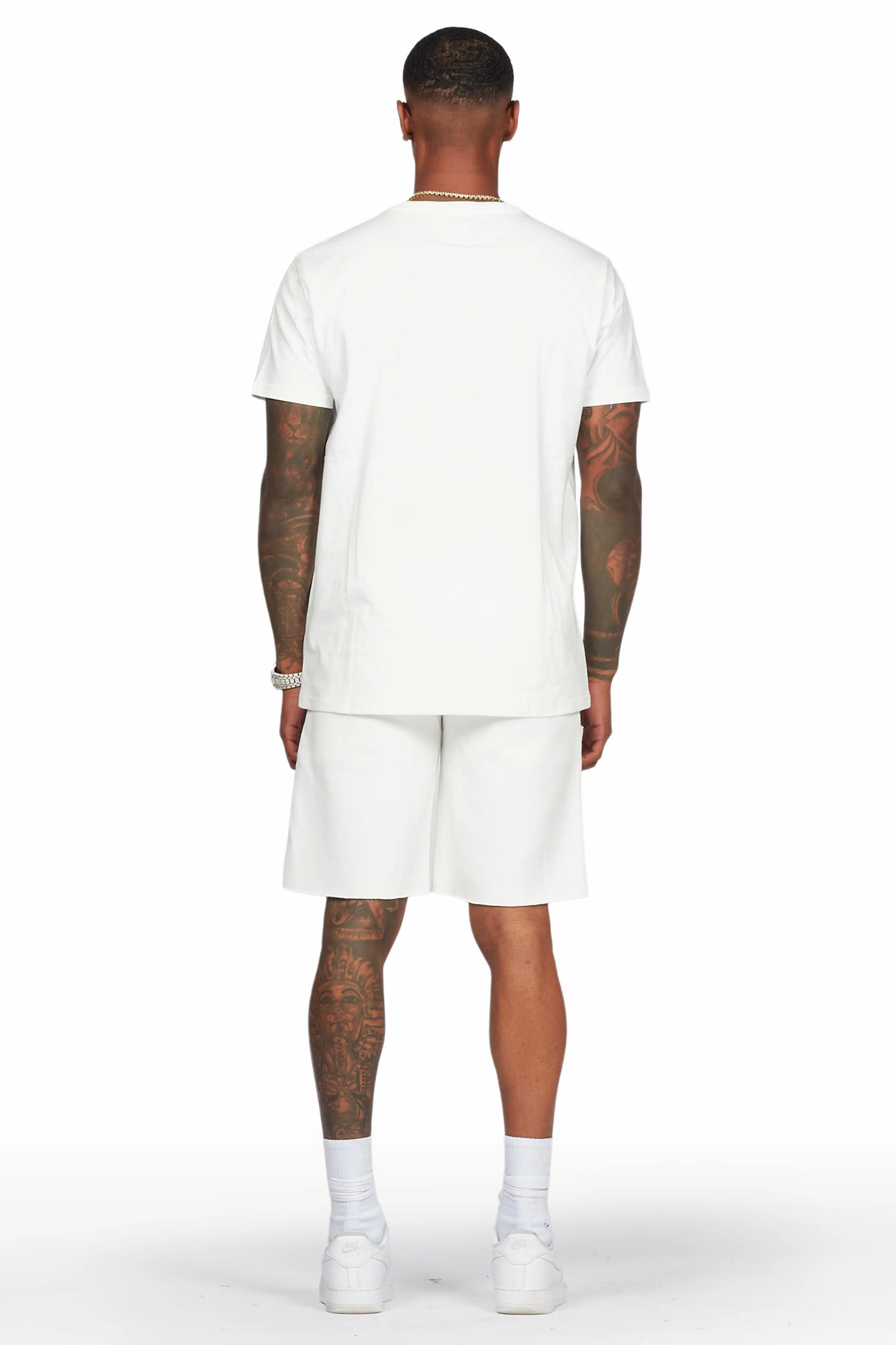 Murdra White T-Shirt/Short Set