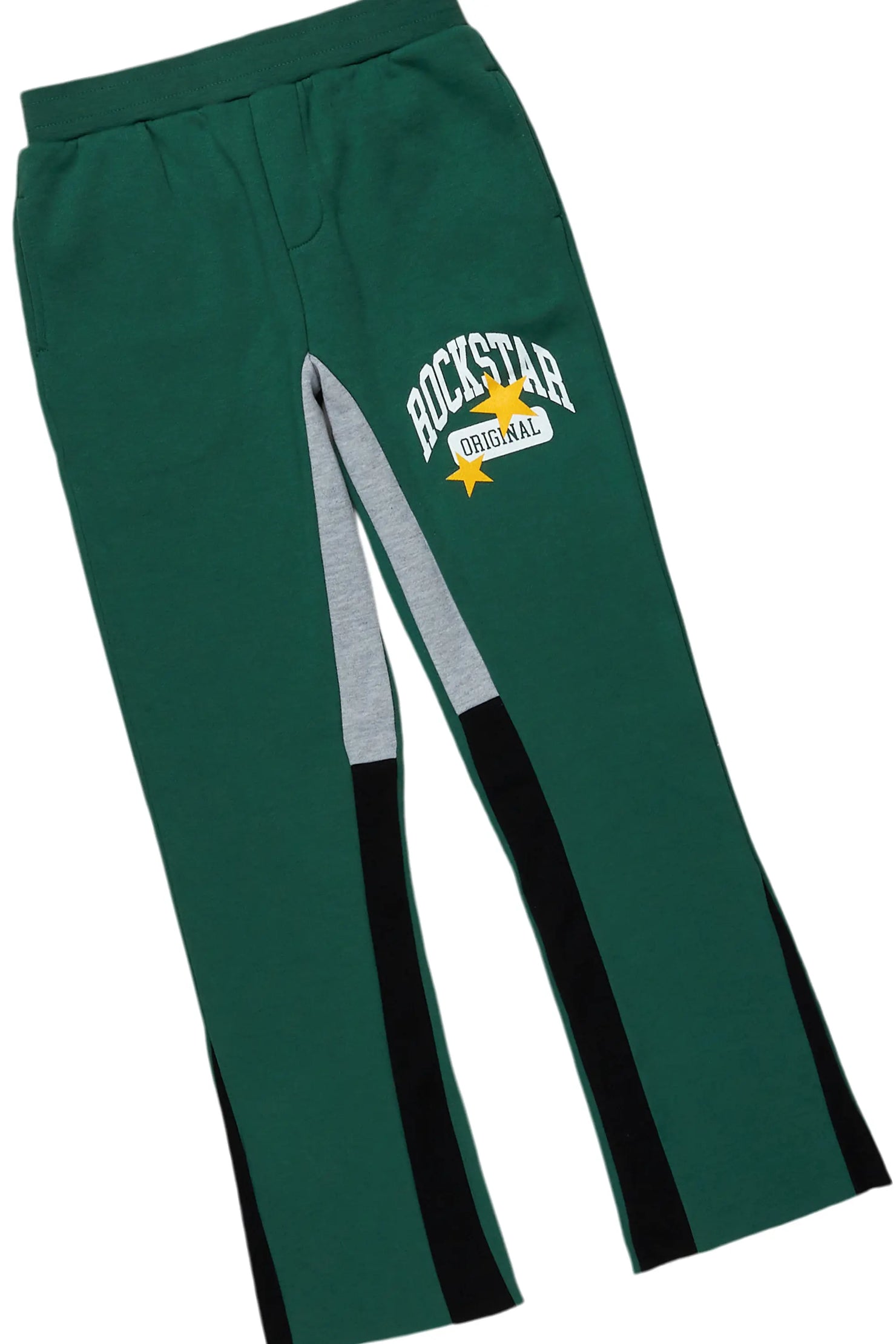 Boys Membie Green Stacked Pant Set