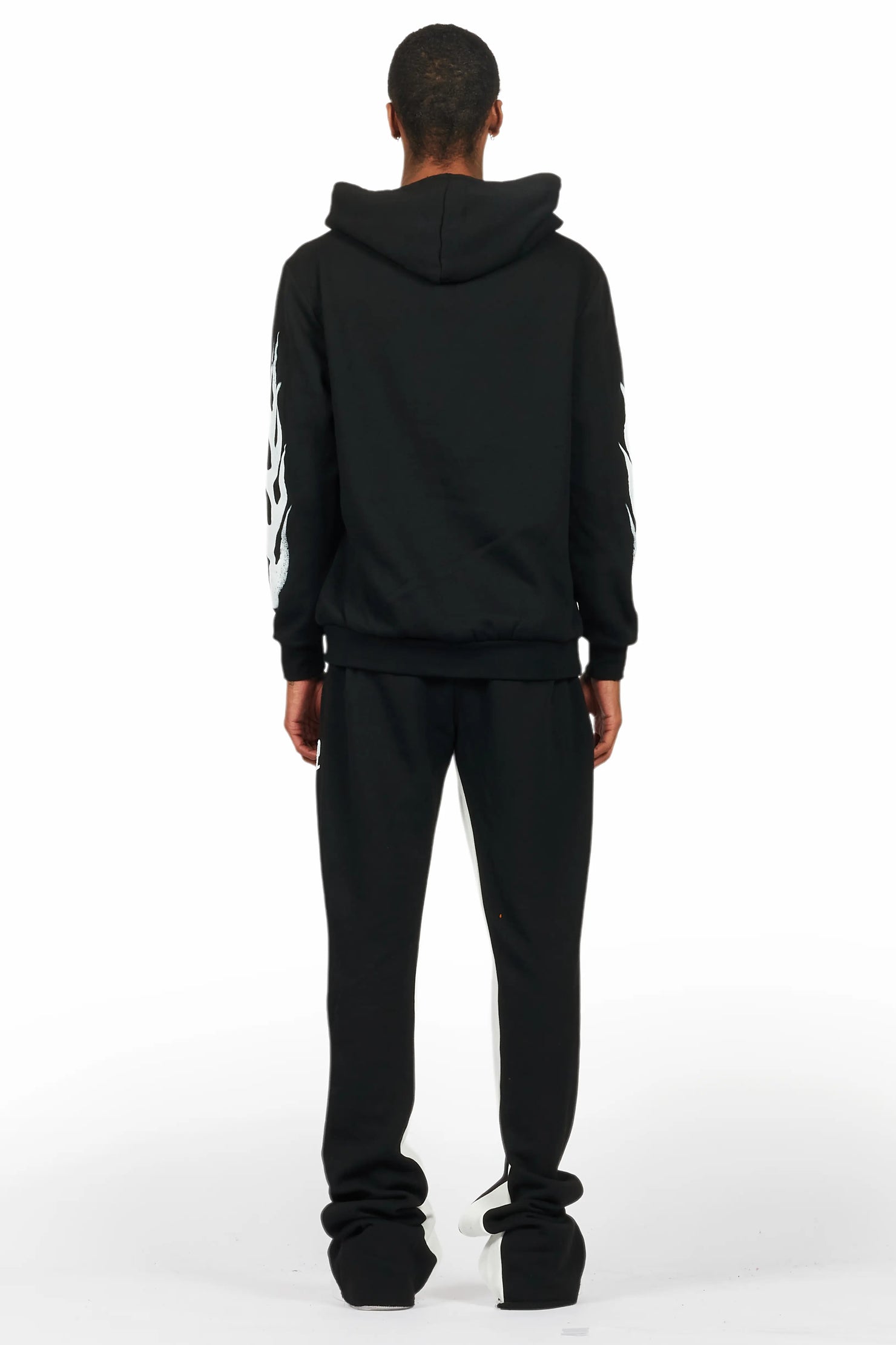 Banyan Black/White Hoodie/Baggy Fit Pant Set