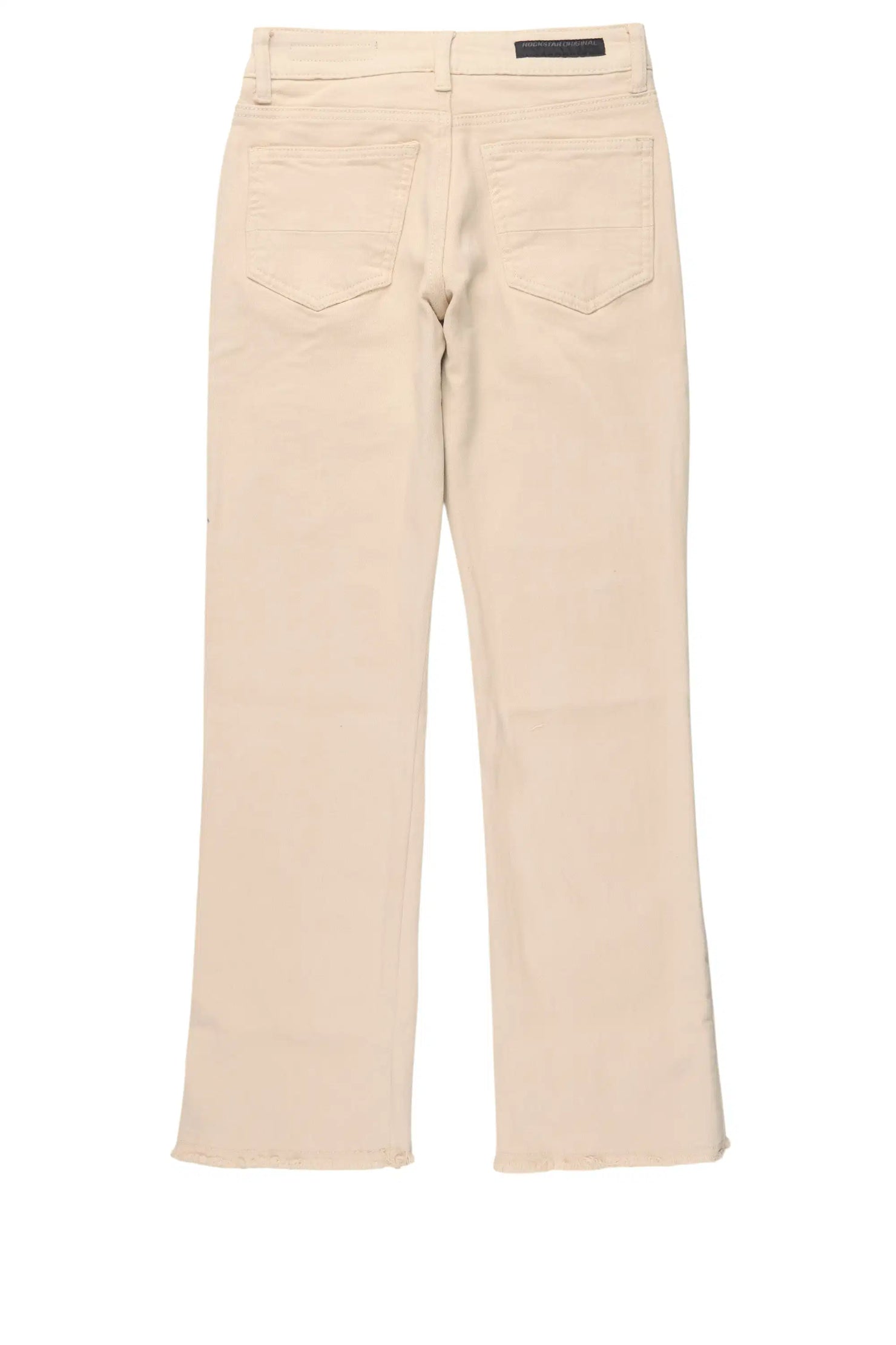 Boys Espen Beige Stacked Flare Jean