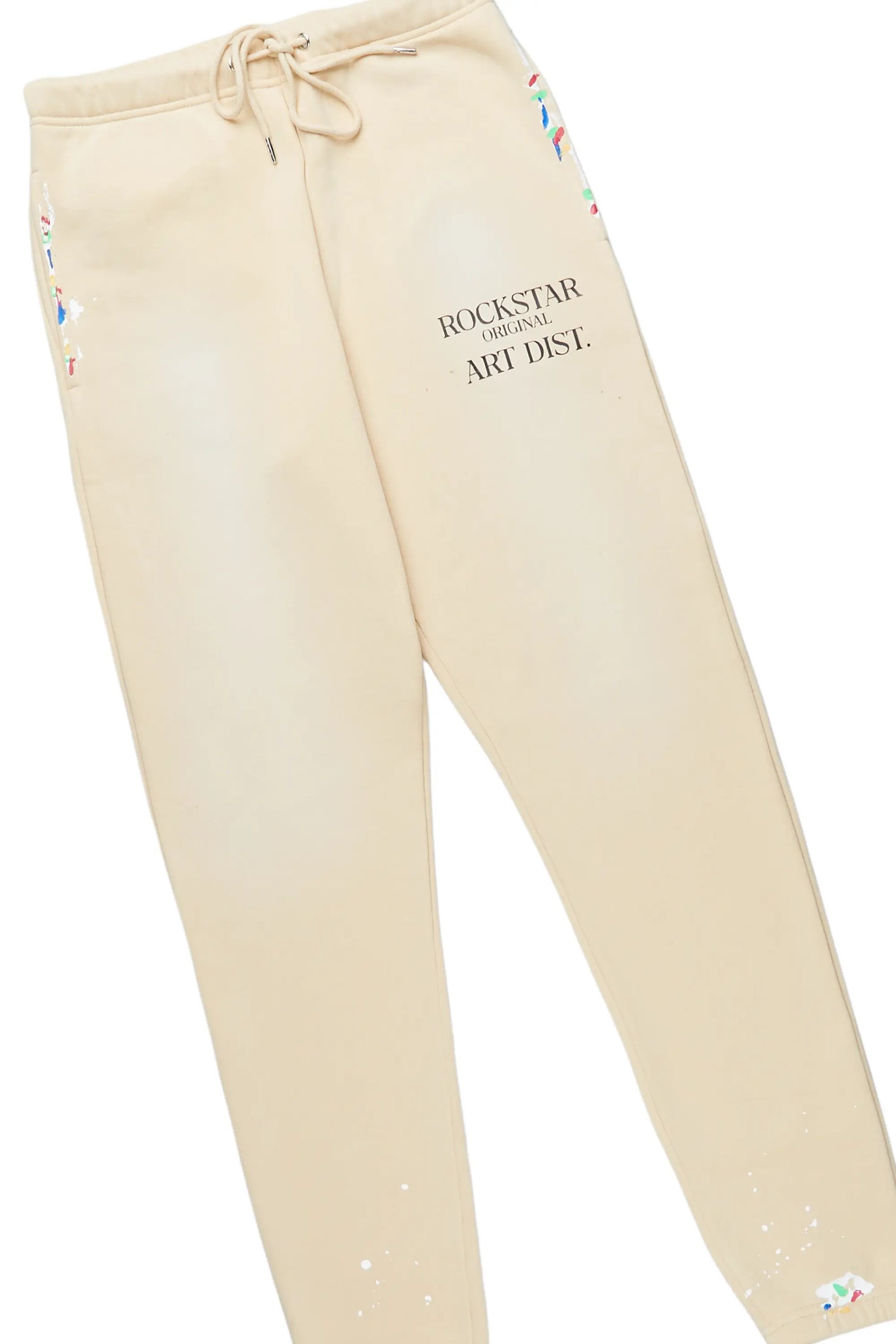 Rockstar Art Dist. Beige Relaxed Fit Track Set