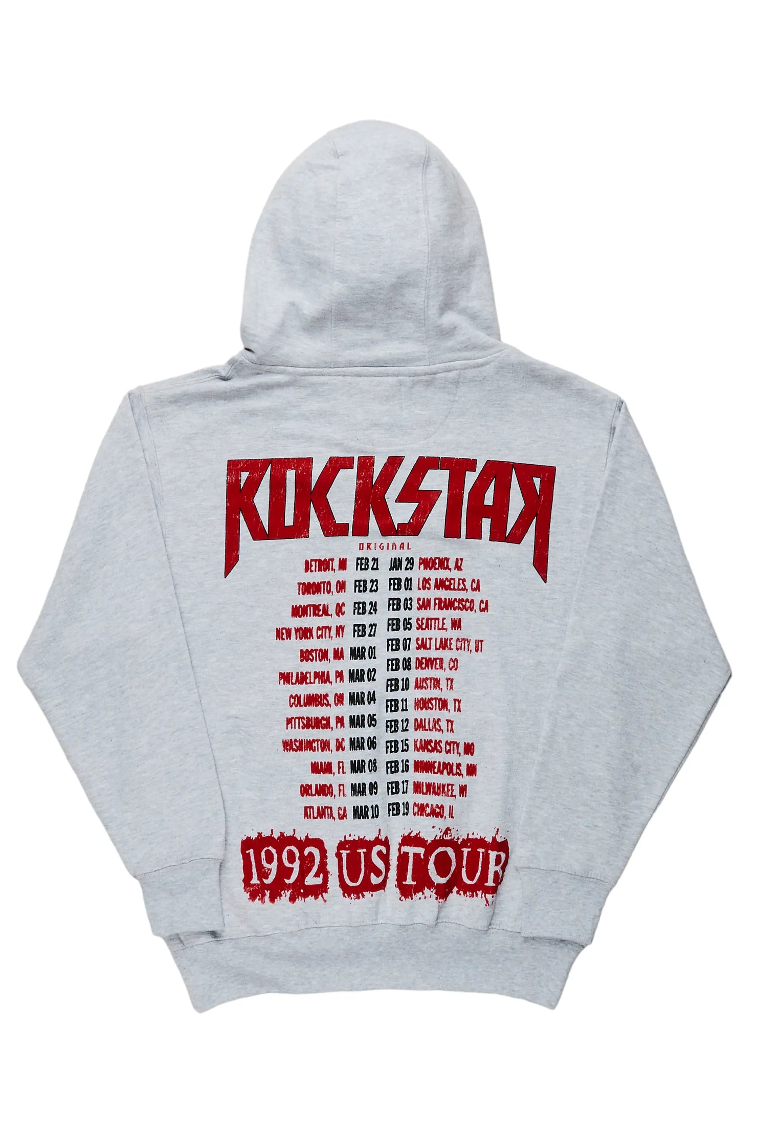 Sabbath Grey Graphic Printed Hoodie