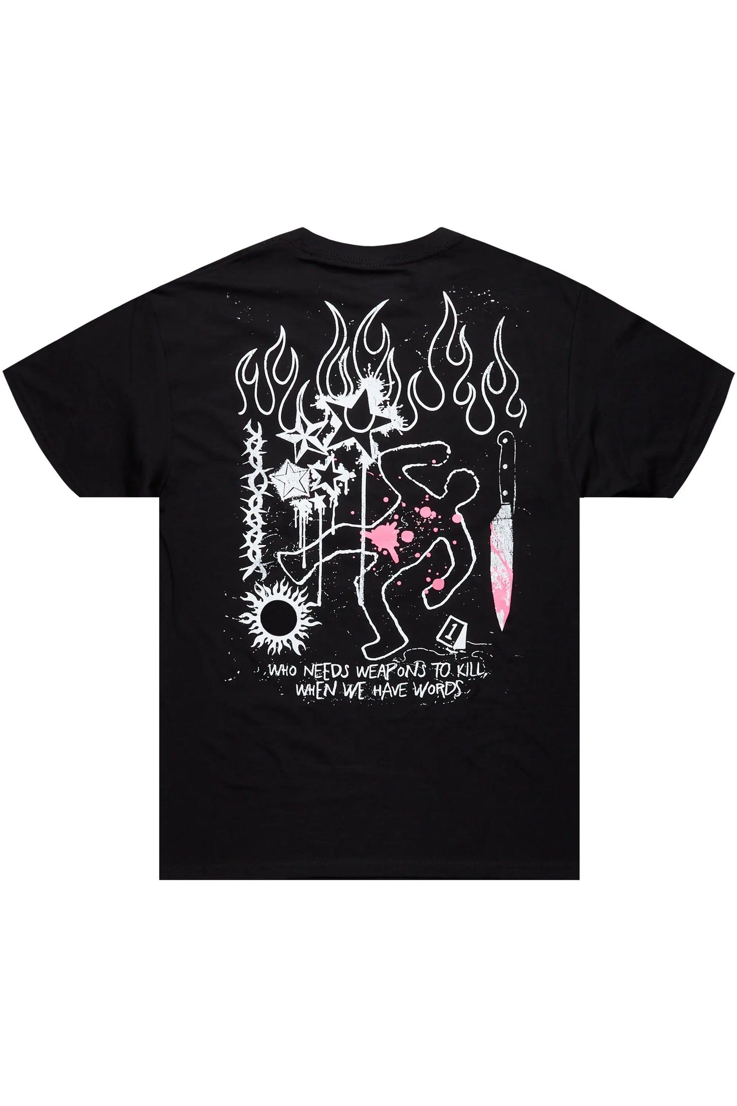 Psycho Black Graphic T-Shirt