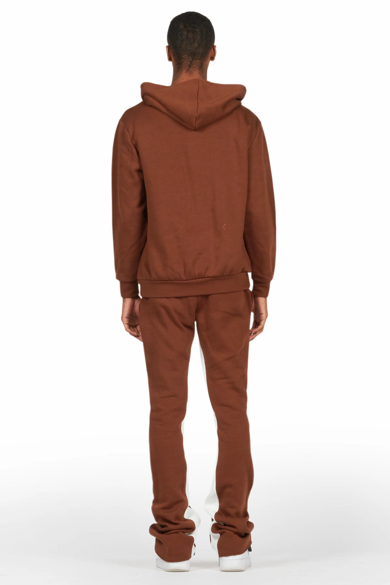 Jaco Brown Hoodie Baggy Fit Pant Track Set