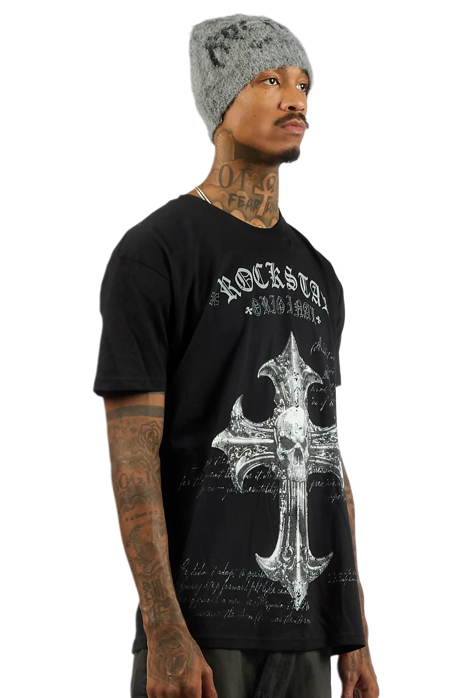 Bowman Black Oversized Graphic T-Shirt